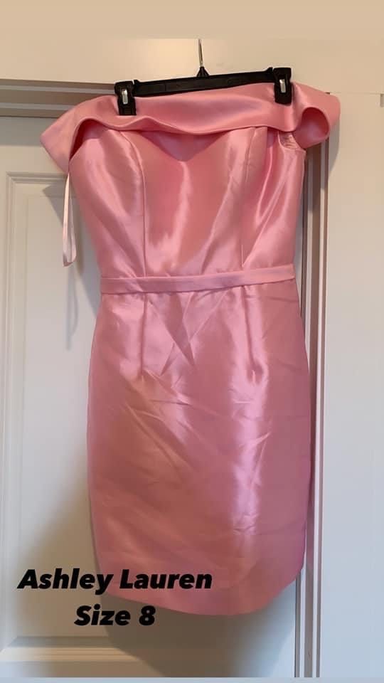 Ashley Lauren Size 8 Homecoming Pink Cocktail Dress on Queenly