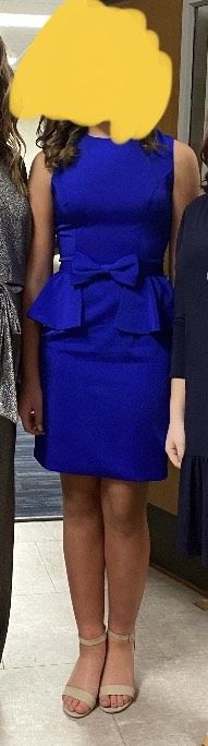 Ashley Lauren Size 2 Homecoming Blue Cocktail Dress on Queenly