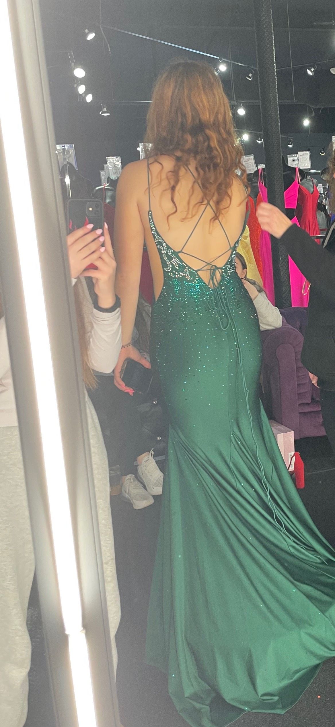 Amarra Size 4 Prom Green Side Slit Dress on Queenly