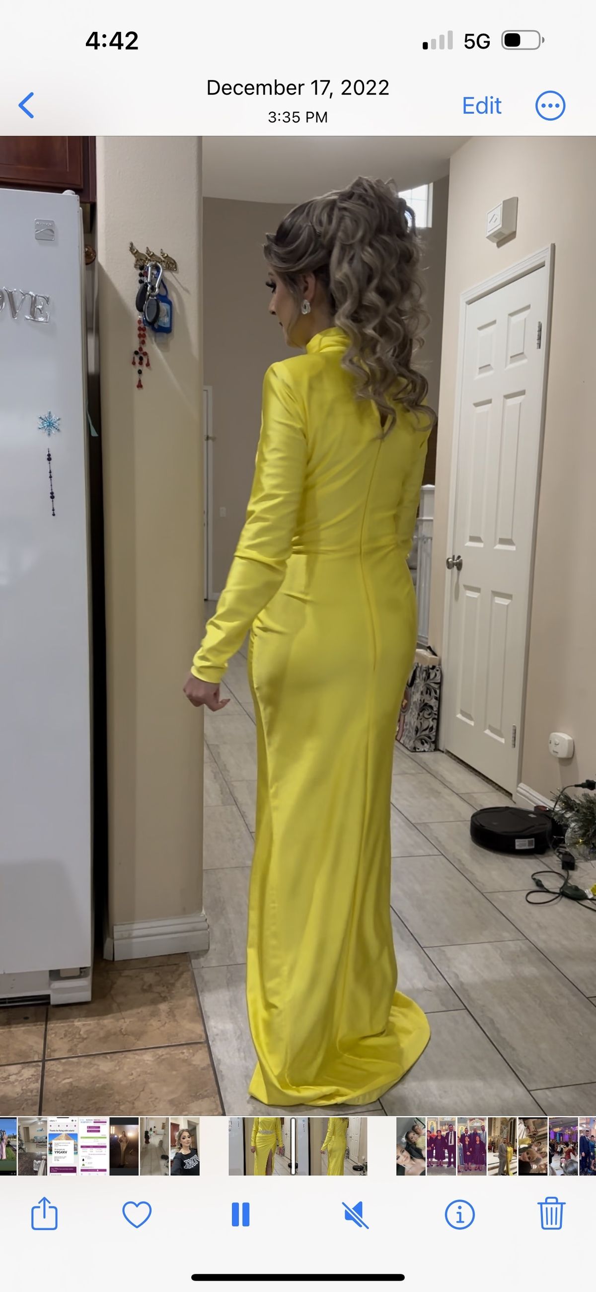 Size 4 Prom Yellow Floor Length Maxi on Queenly