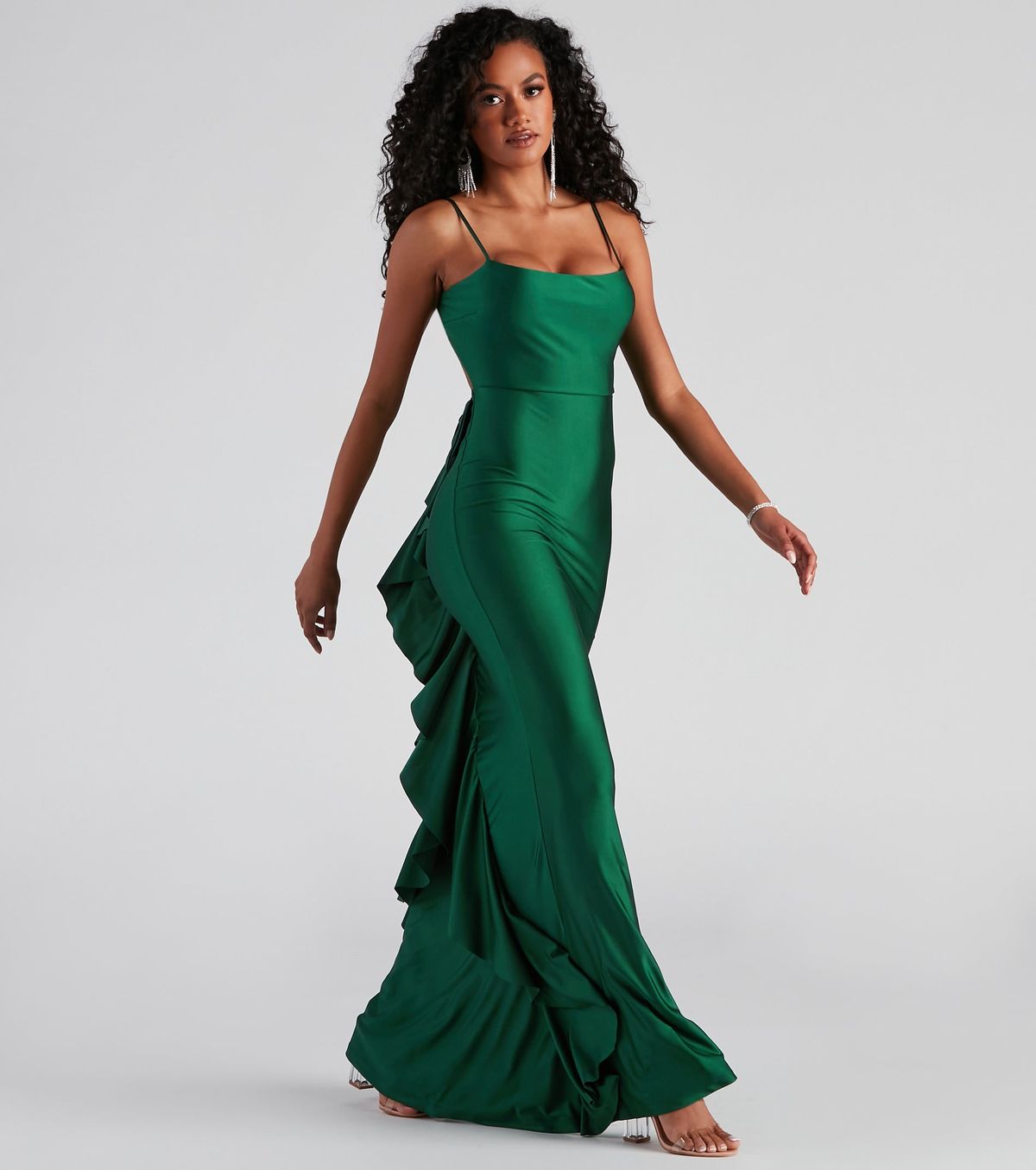 Style 05002-1636 Windsor Size XS Bridesmaid Green Mermaid Dress