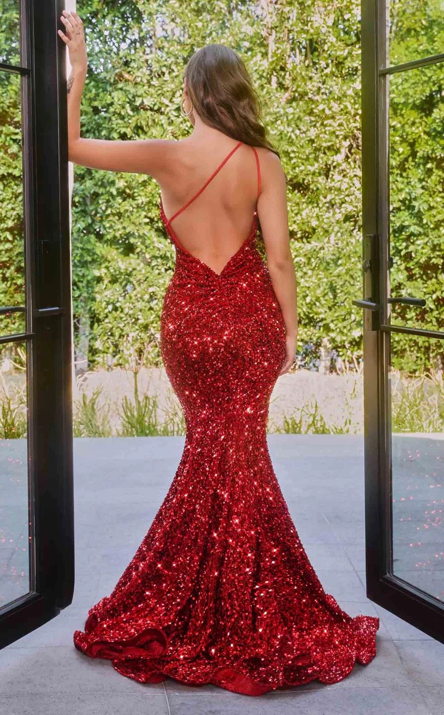 Portia and Scarlett Plus Size 18 Prom Red Mermaid Dress on Queenly