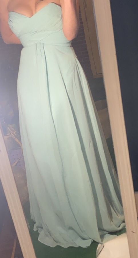 Allure Size 2 Prom Blue Floor Length Maxi on Queenly