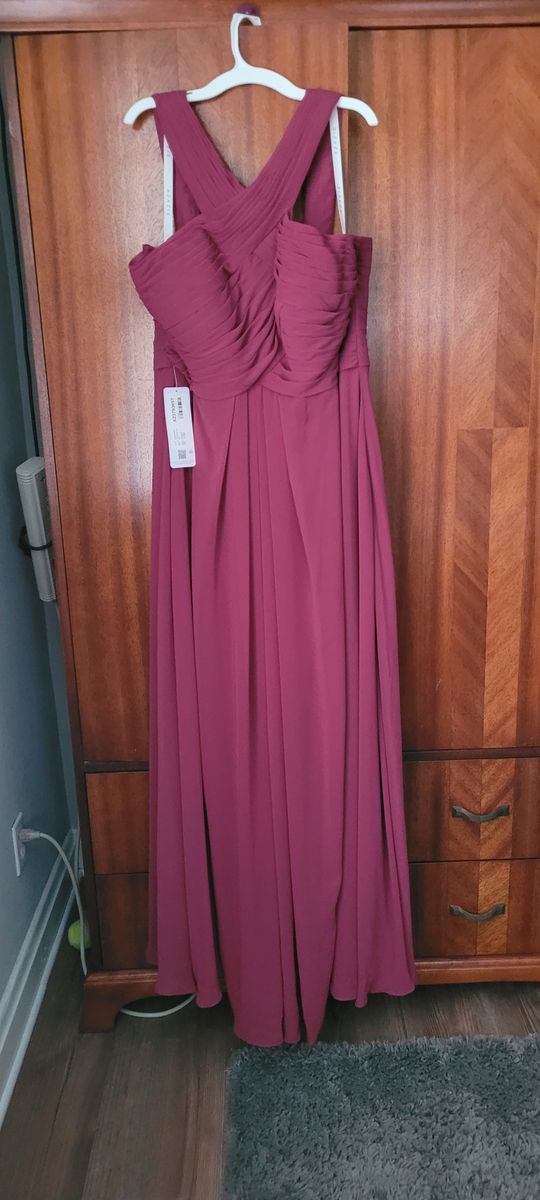 Plus Size 16 Red A-line Dress on Queenly