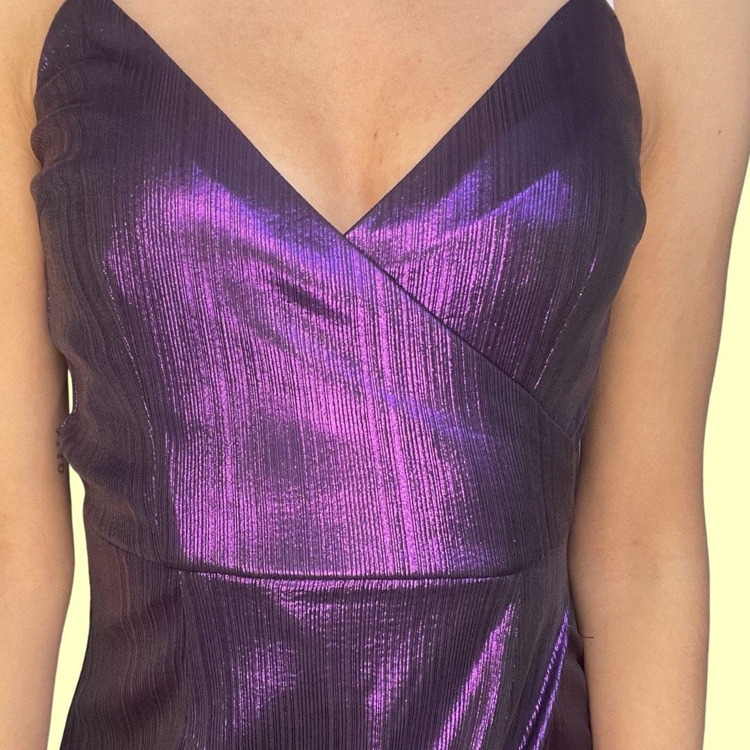 Superdown Size 00 Nightclub Purple Side Slit Dress on Queenly