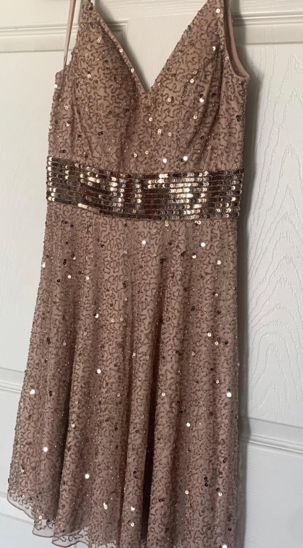 Sherri Hill Size 0 Homecoming Rose Gold Cocktail Dress on Queenly