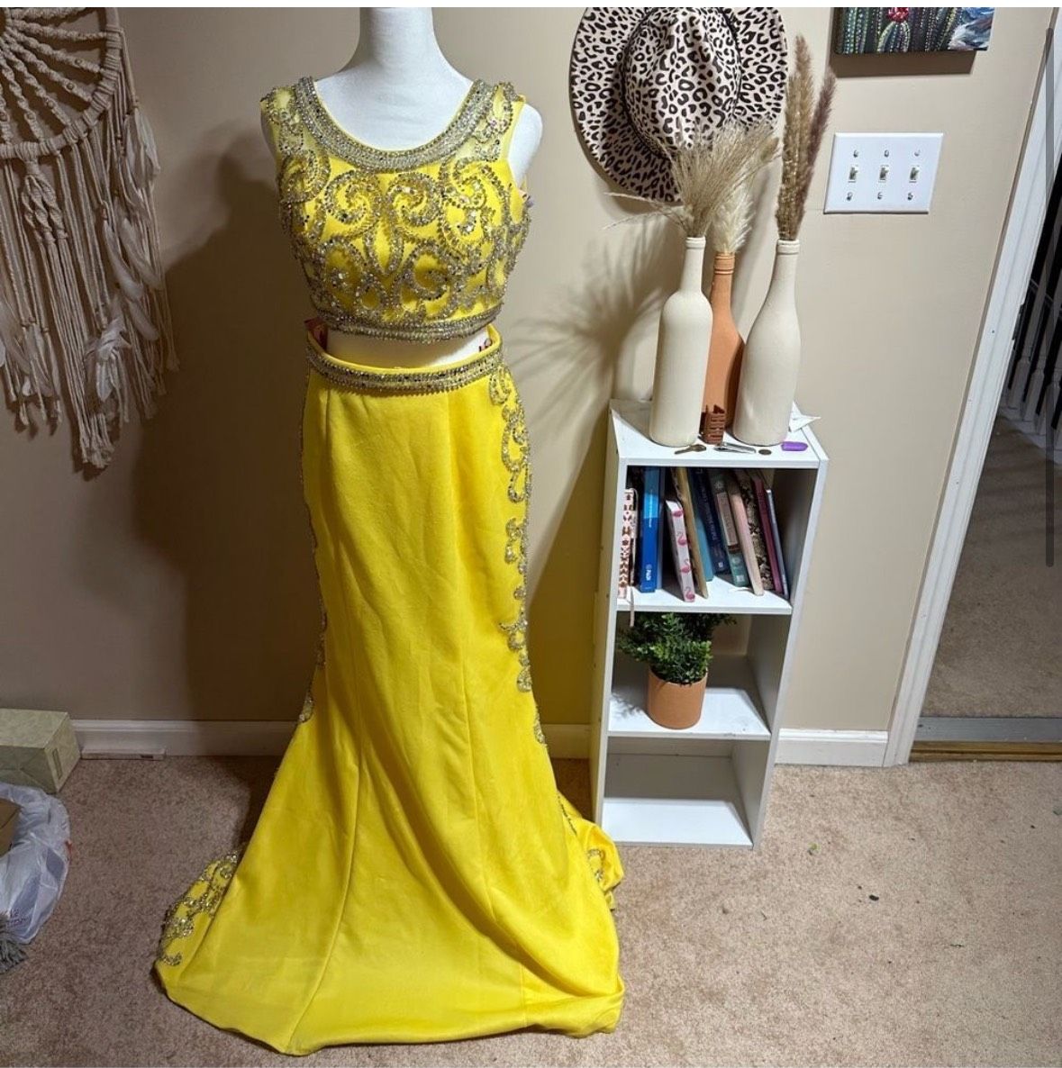 Blush Prom Size 8 Prom Yellow Mermaid Dress on Queenly