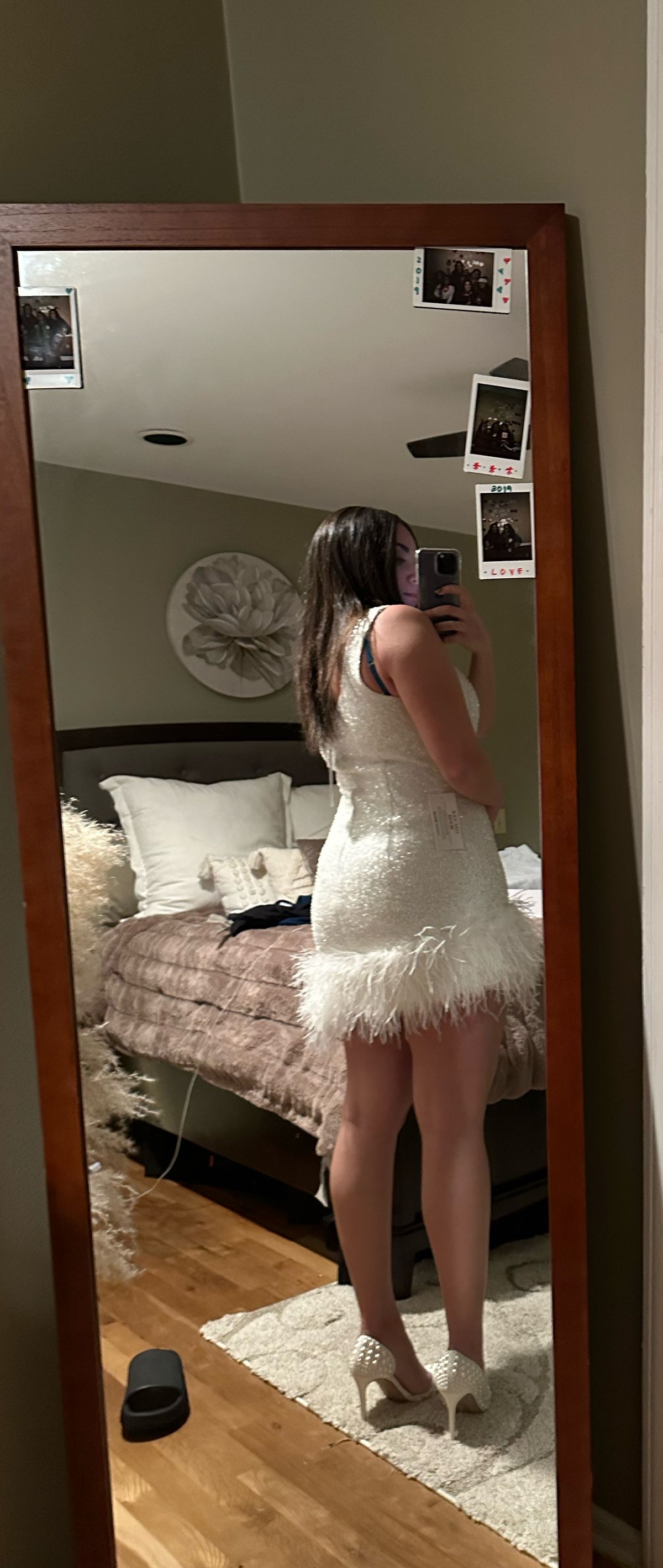 nadine merabi Size M White Cocktail Dress on Queenly