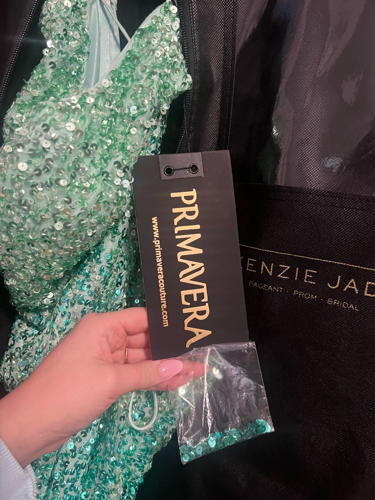 Primavera Size 10 Prom Green Cocktail Dress on Queenly