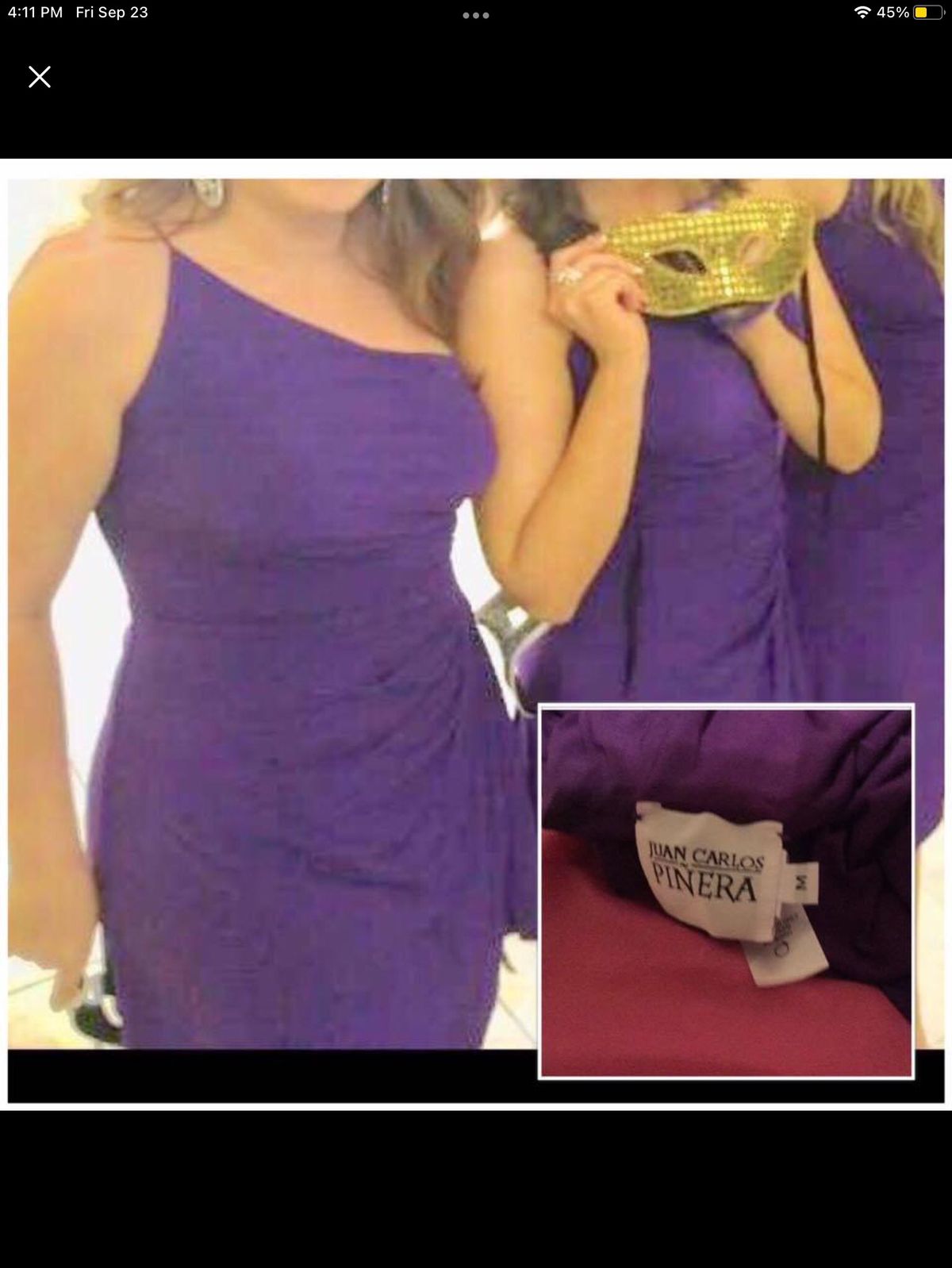 Size M Prom Purple Cocktail Dress on Queenly