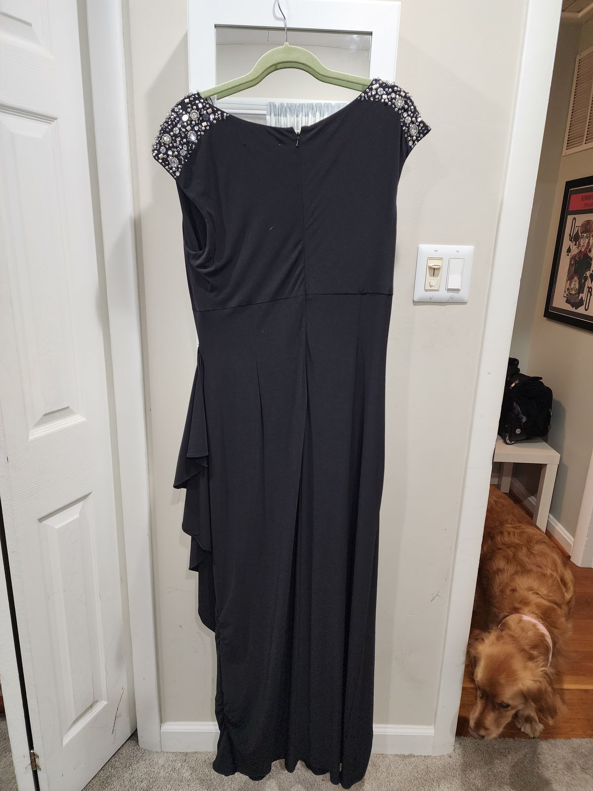 Jeanne Alexander  Plus Size 16 Black Ball Gown on Queenly
