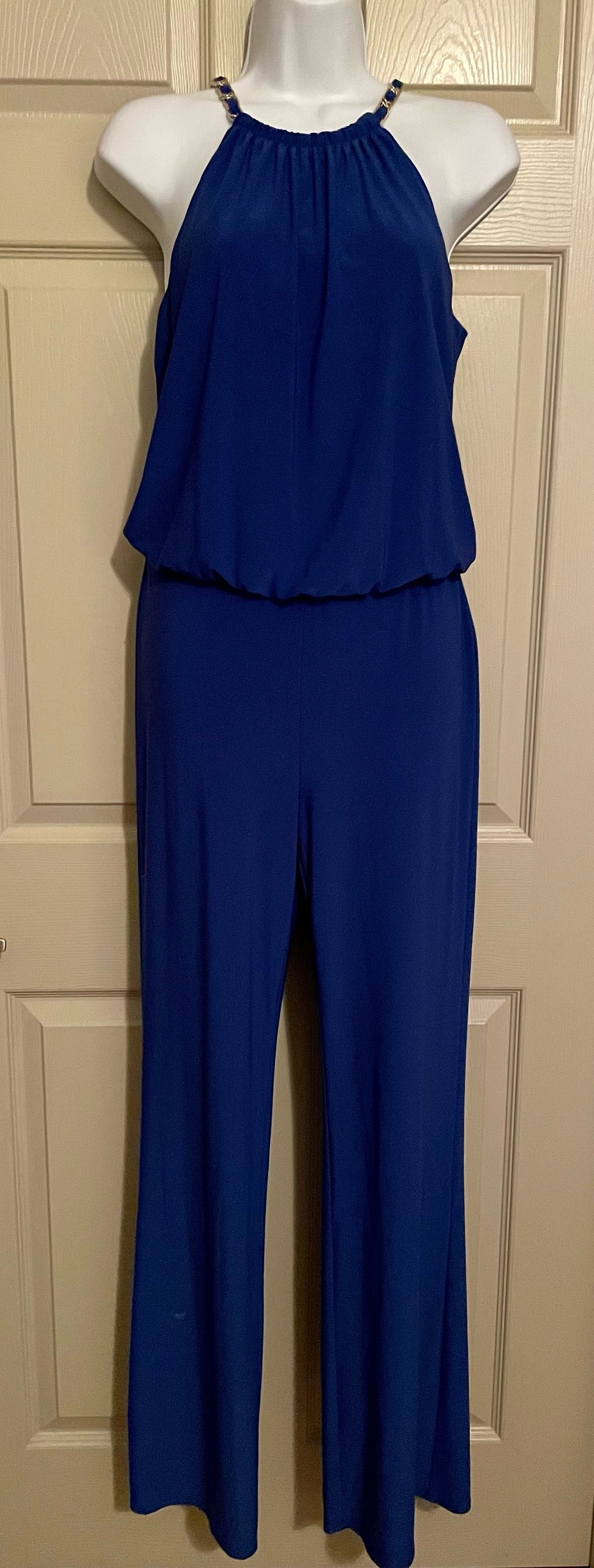 Laundry By Shelli Segal Size 4 Nightclub Royal Blue Formal Jumpsuit on Queenly