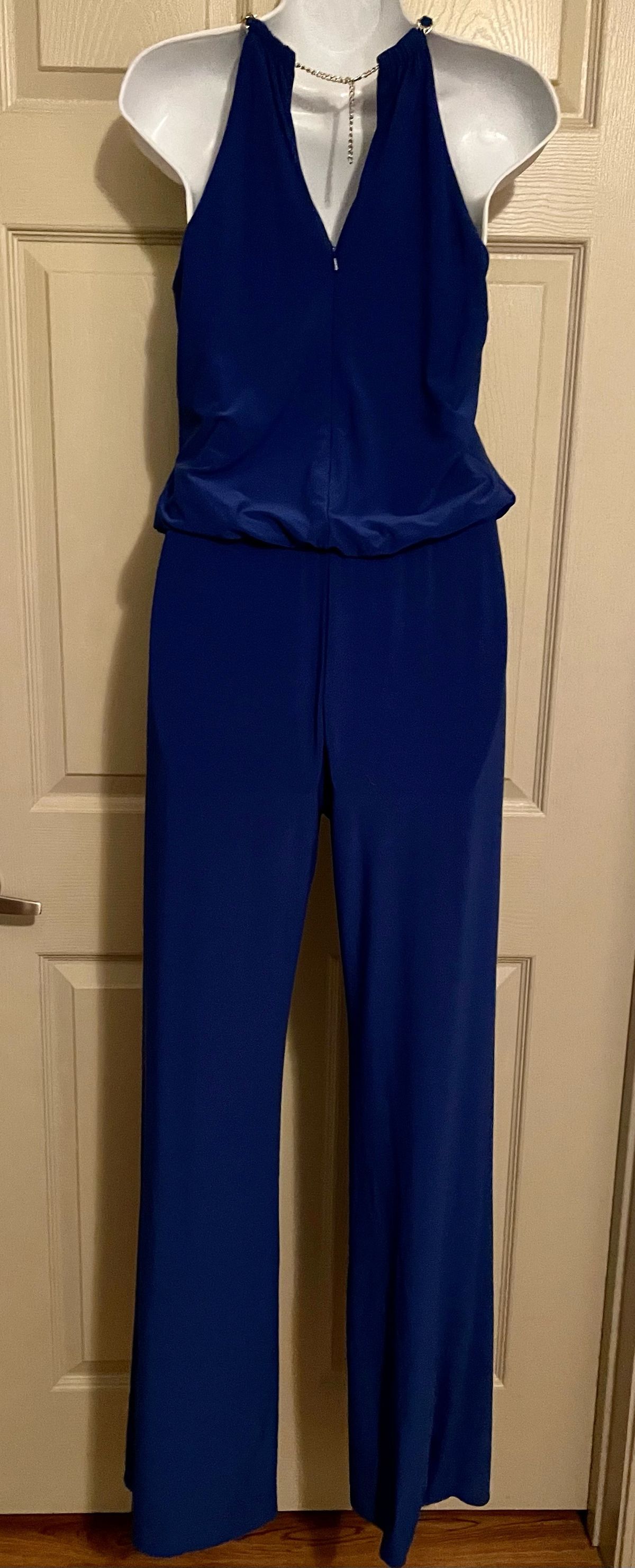 Laundry By Shelli Segal Size 4 Nightclub Royal Blue Formal Jumpsuit on Queenly