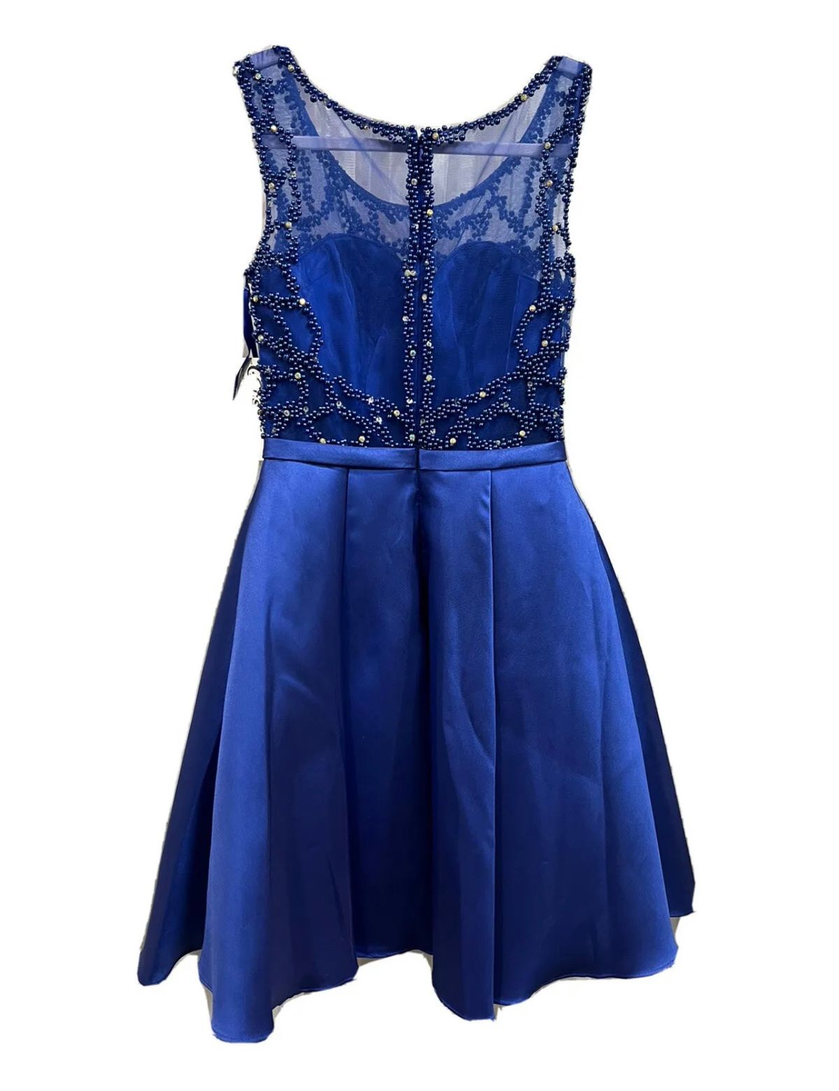 Size 4 Nightclub Blue A-line Dress on Queenly