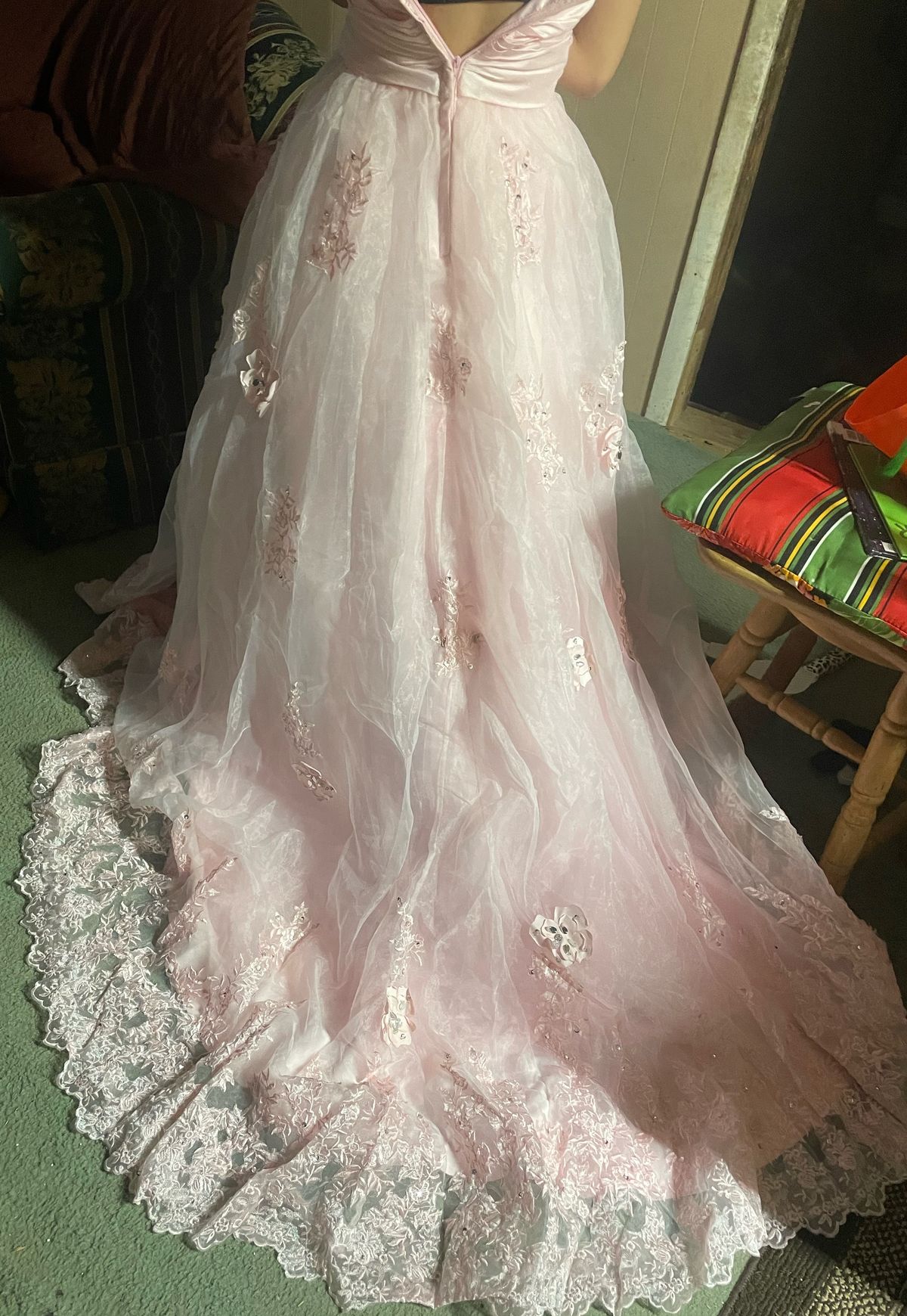 Size 2 Pageant Pink Ball Gown on Queenly
