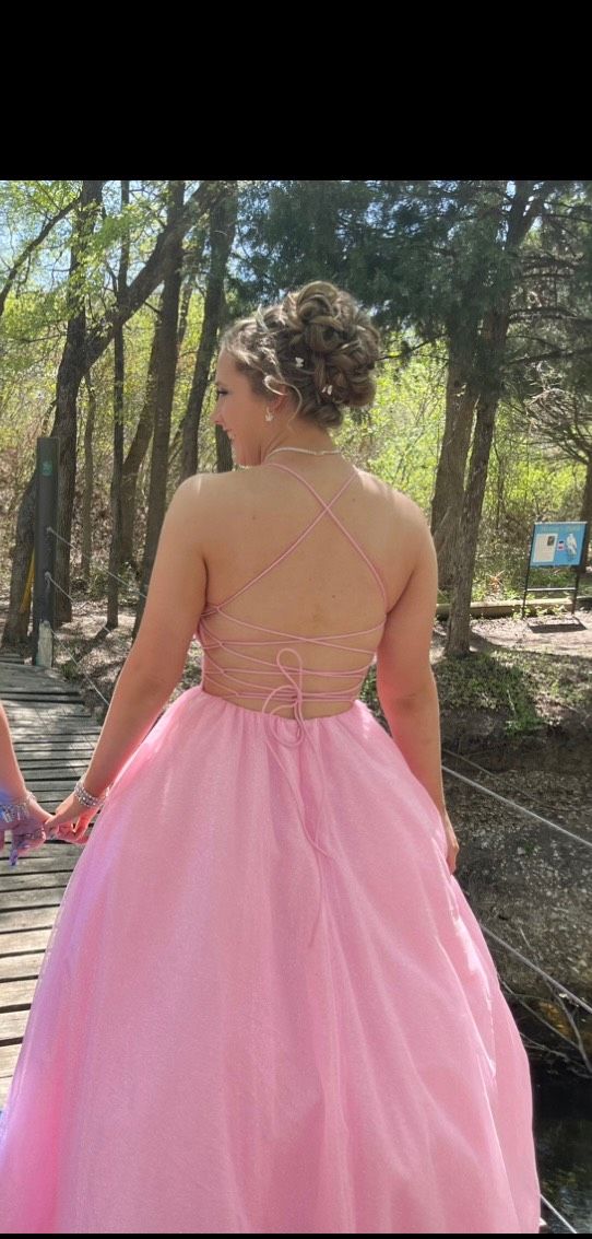 Sherri Hill Size 6 Prom Pink Ball Gown on Queenly