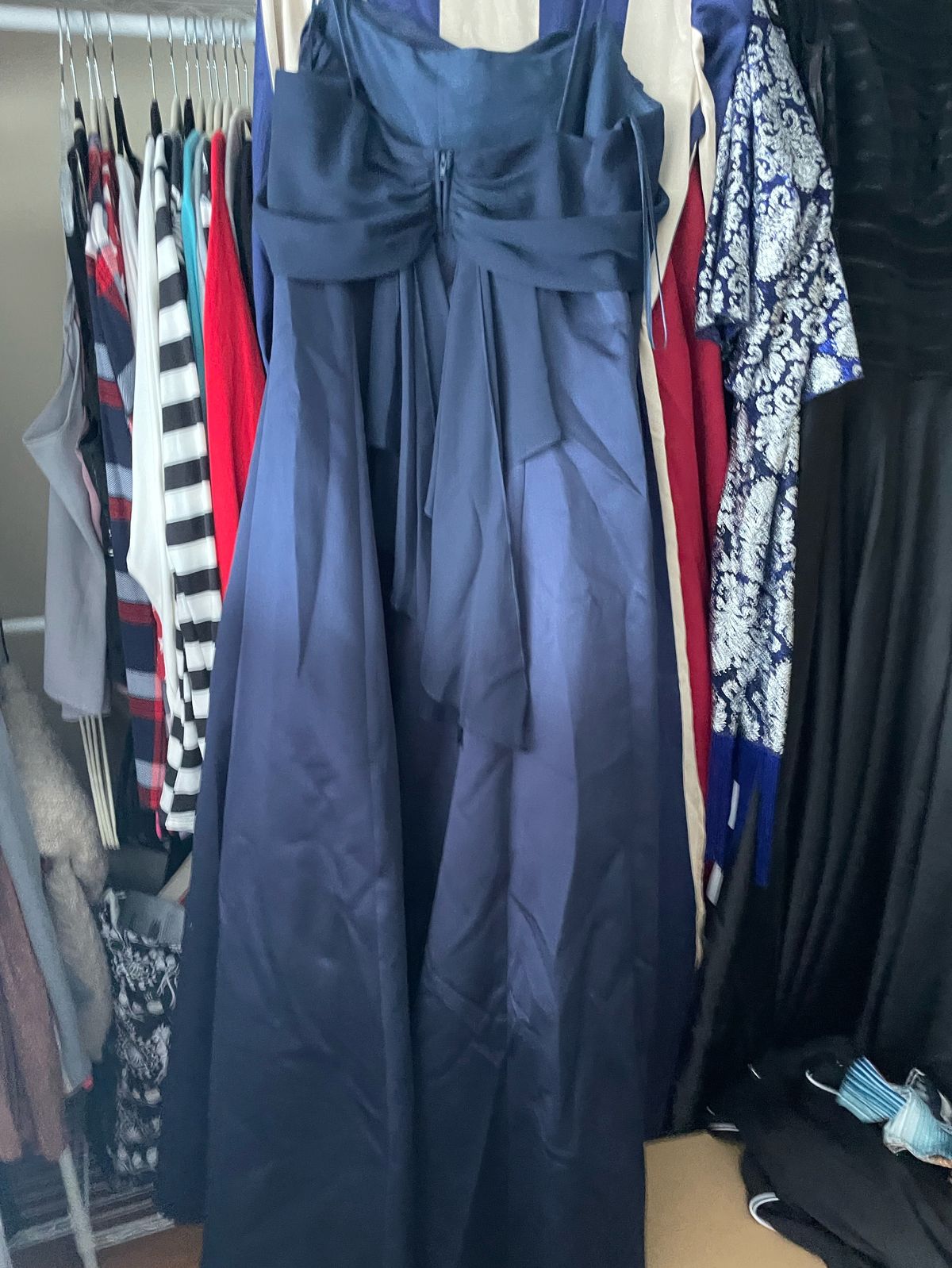 Michaelangelo Plus Size 16 Prom Blue A-line Dress on Queenly