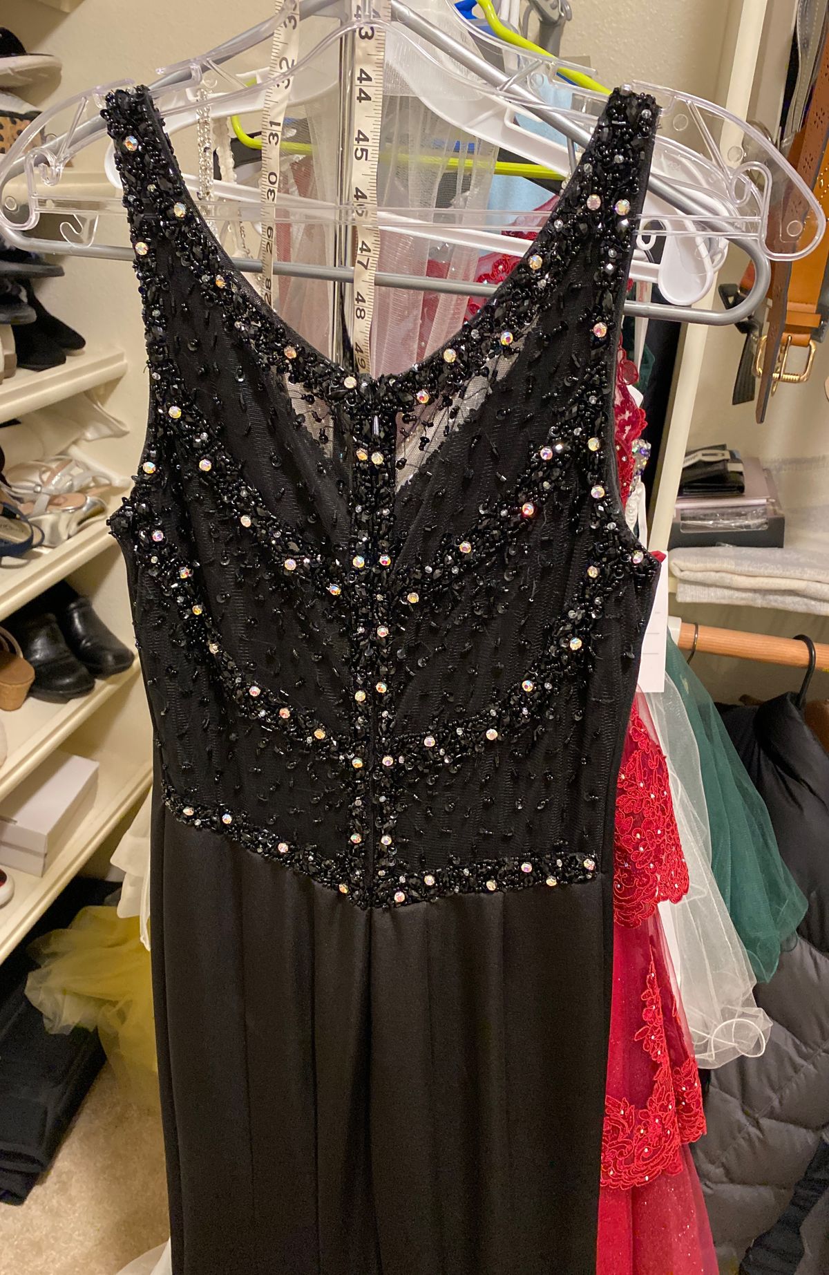 Size XS Prom Black Mermaid Dress on Queenly