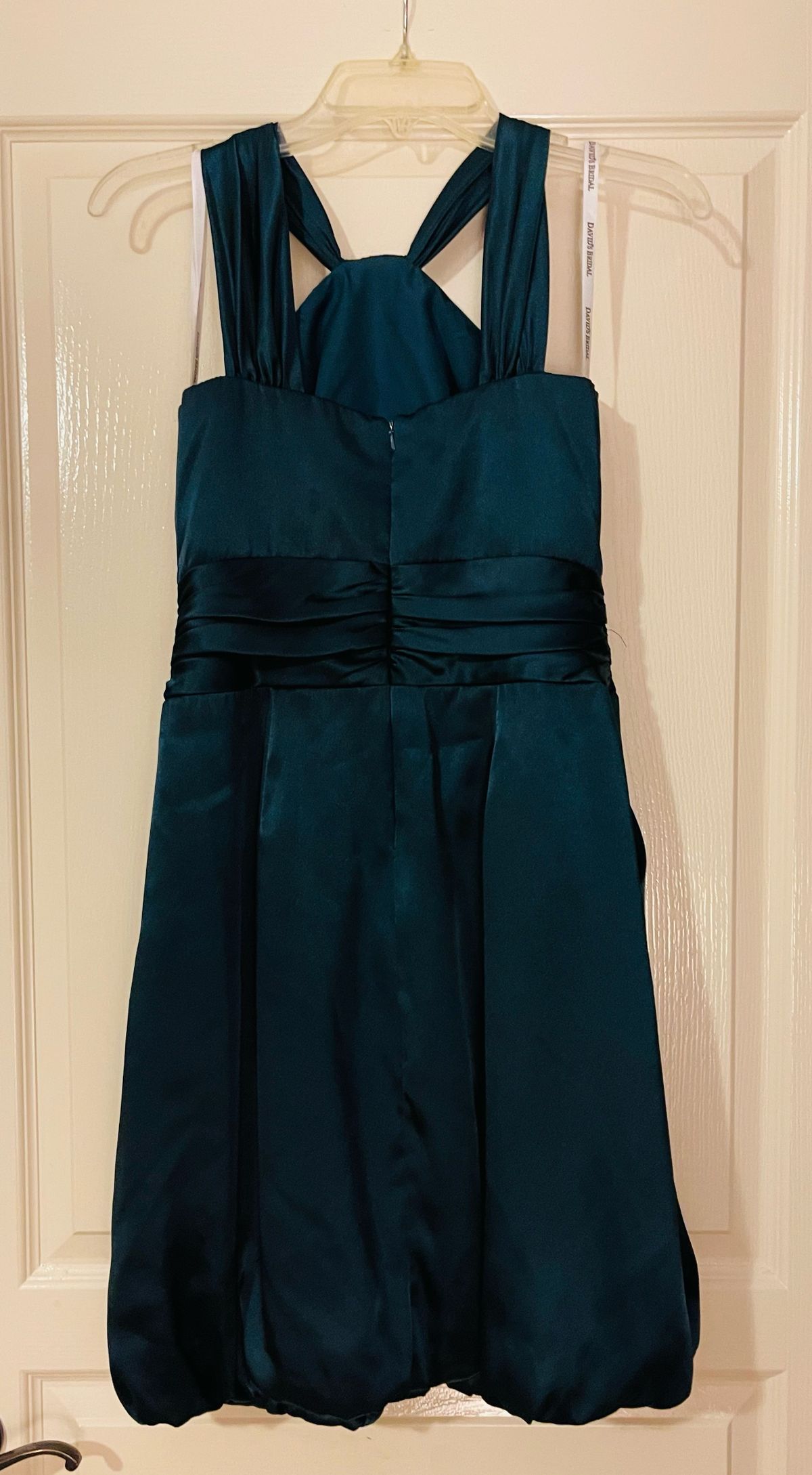 David's Bridal Size 2 Wedding Guest Blue Cocktail Dress on Queenly