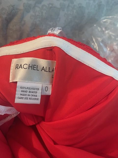 Rachel Allan Size 0 Prom Strapless Red Cocktail Dress on Queenly