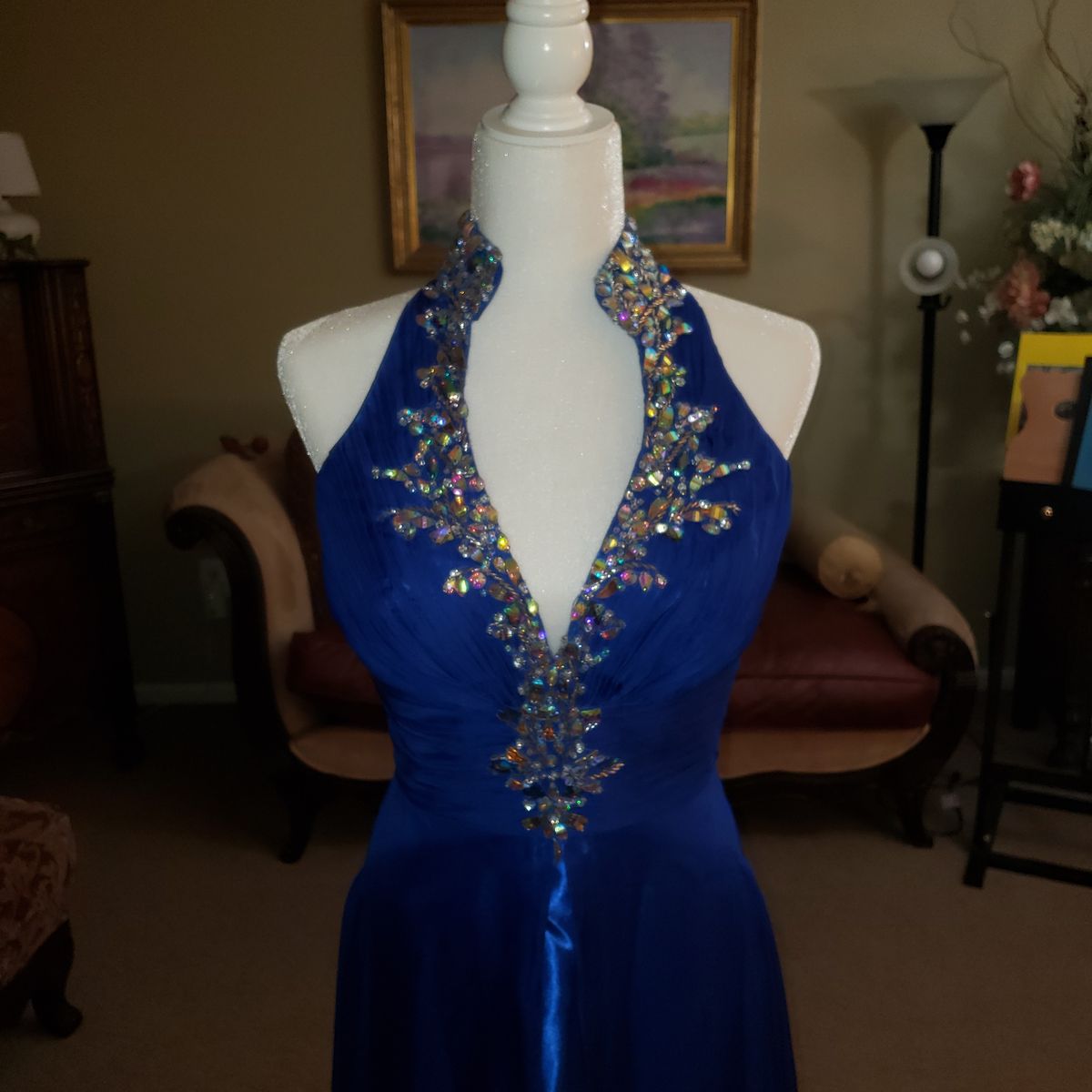 Cinderella Devine Size 6 Blue A-line Dress on Queenly