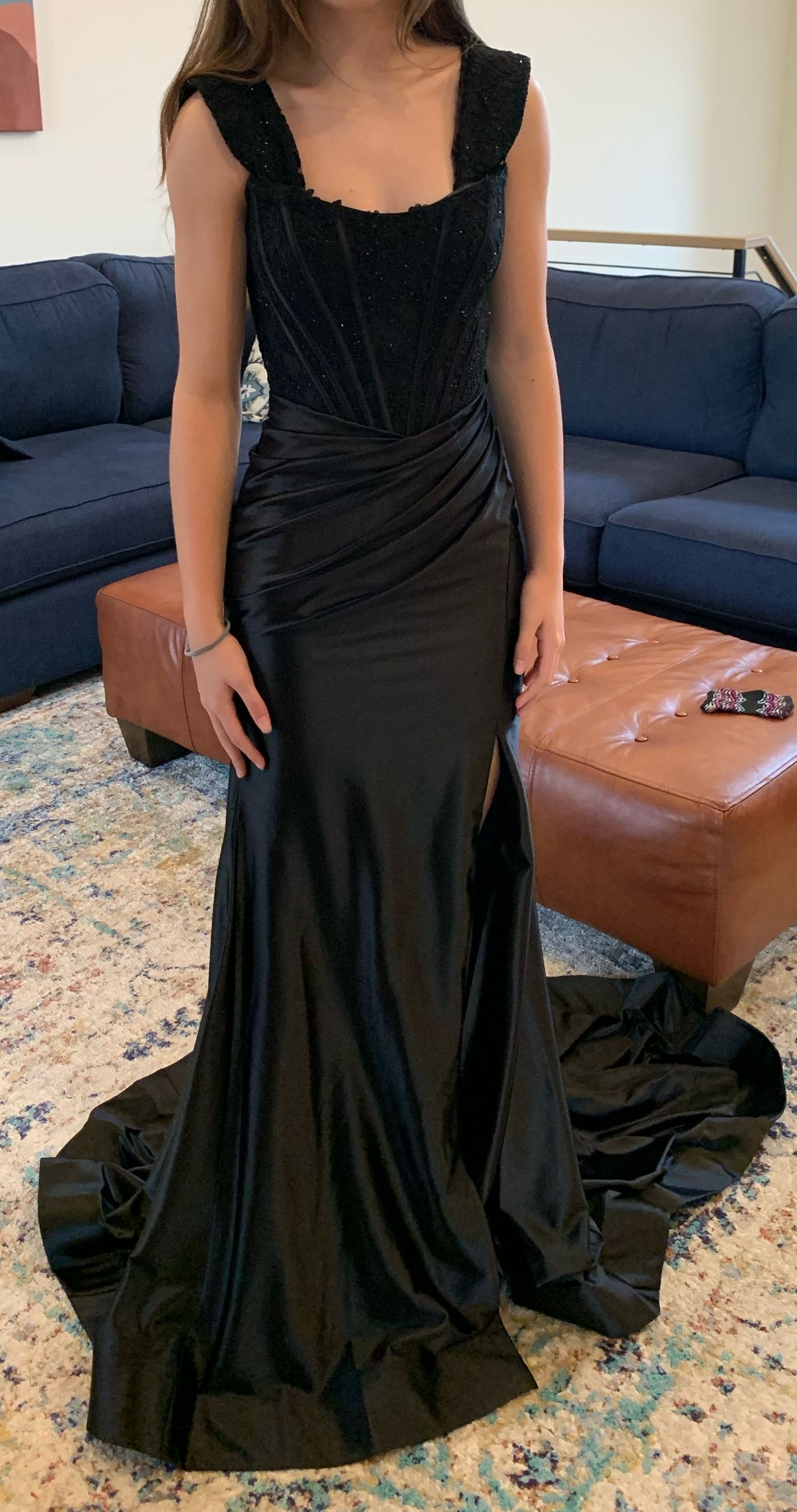 Sherri Hill Size 00 Prom Black Mermaid Dress on Queenly