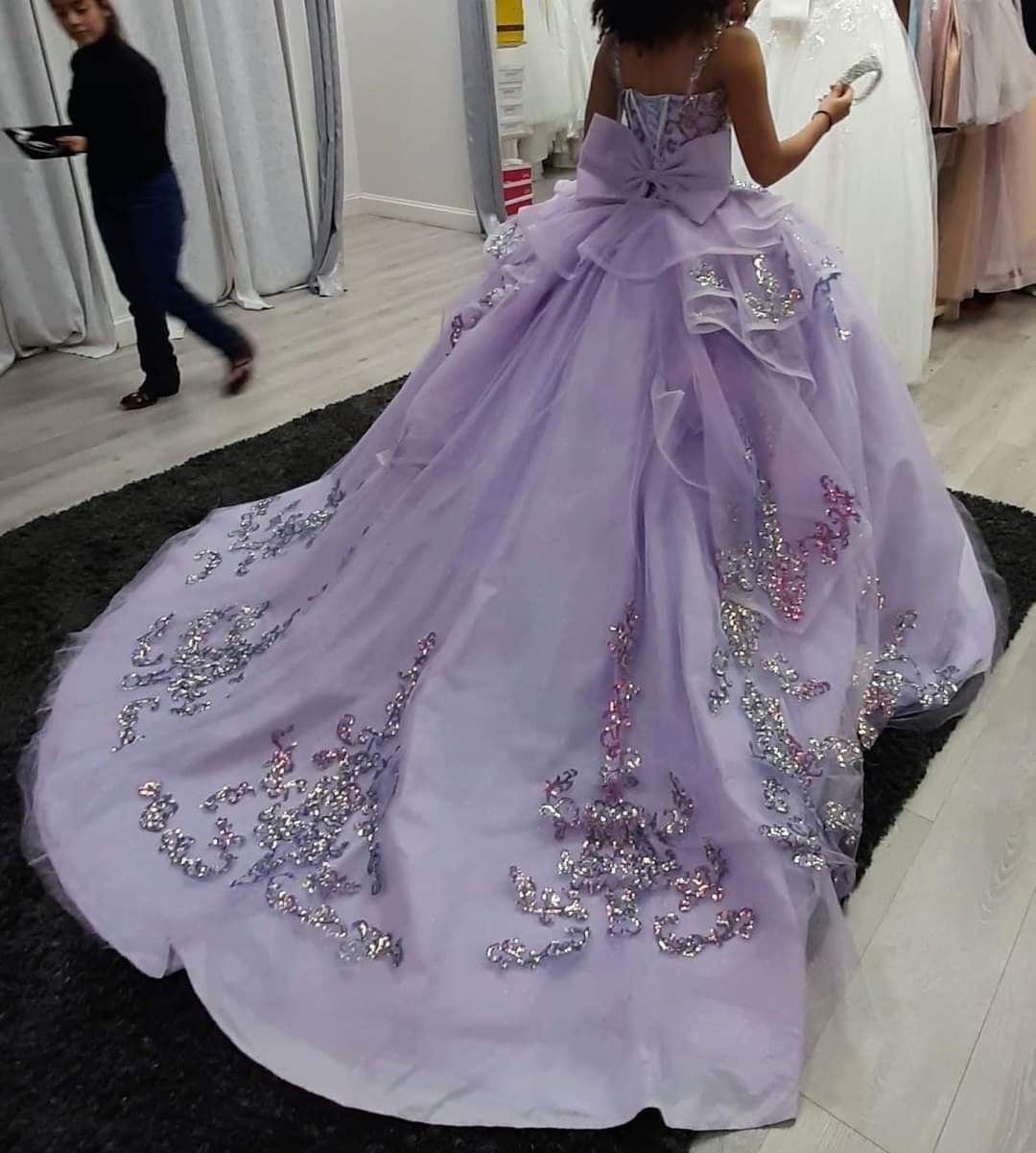 Style CH0223 Dancing Queen  Size 2 Prom Purple Ball Gown on Queenly