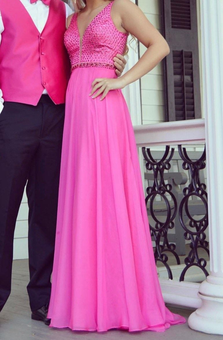 Sherri Hill Size 2 Prom Pink Floor Length Maxi on Queenly