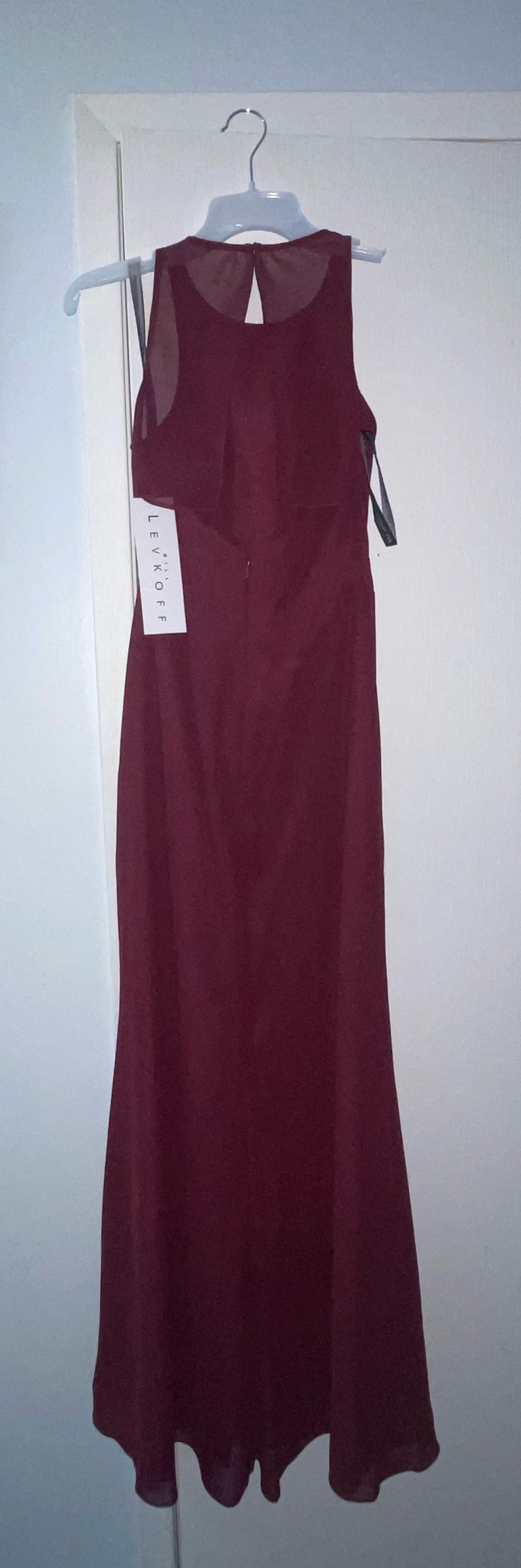 Size 2 Bridesmaid Red Floor Length Maxi on Queenly