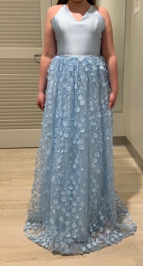 Size S Pageant Blue Ball Gown on Queenly