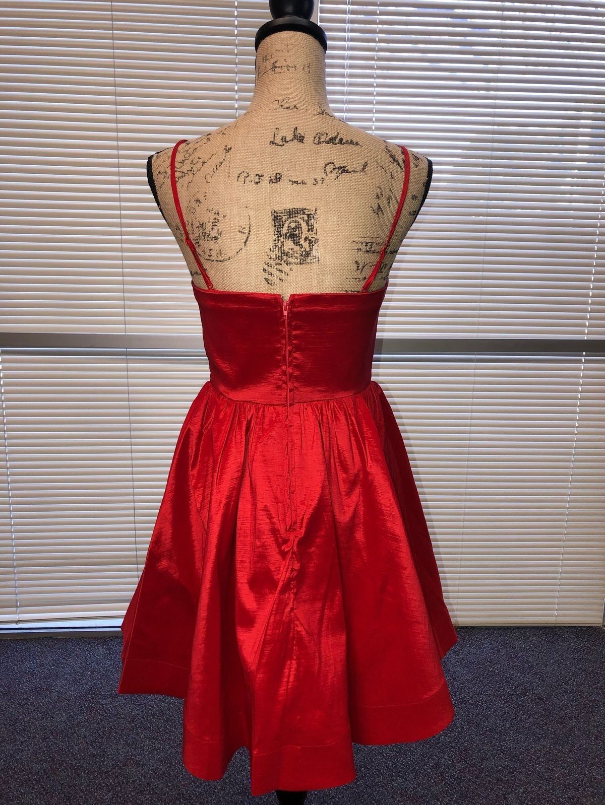 Size S Homecoming Strapless Sequined Red Cocktail Dress on Queenly