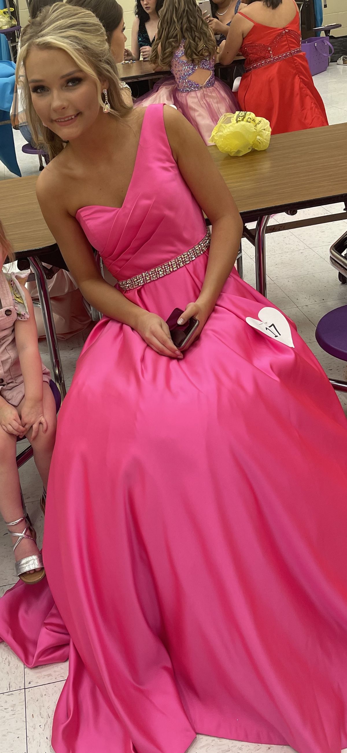 Ashley Lauren Size 2 Prom Hot Pink Ball Gown on Queenly