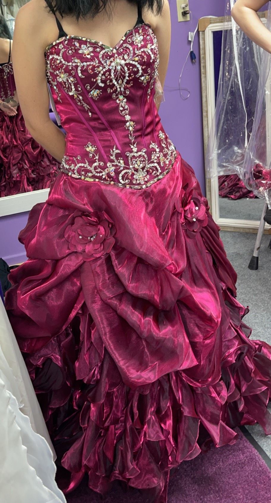 Size S Prom Multicolor Ball Gown on Queenly