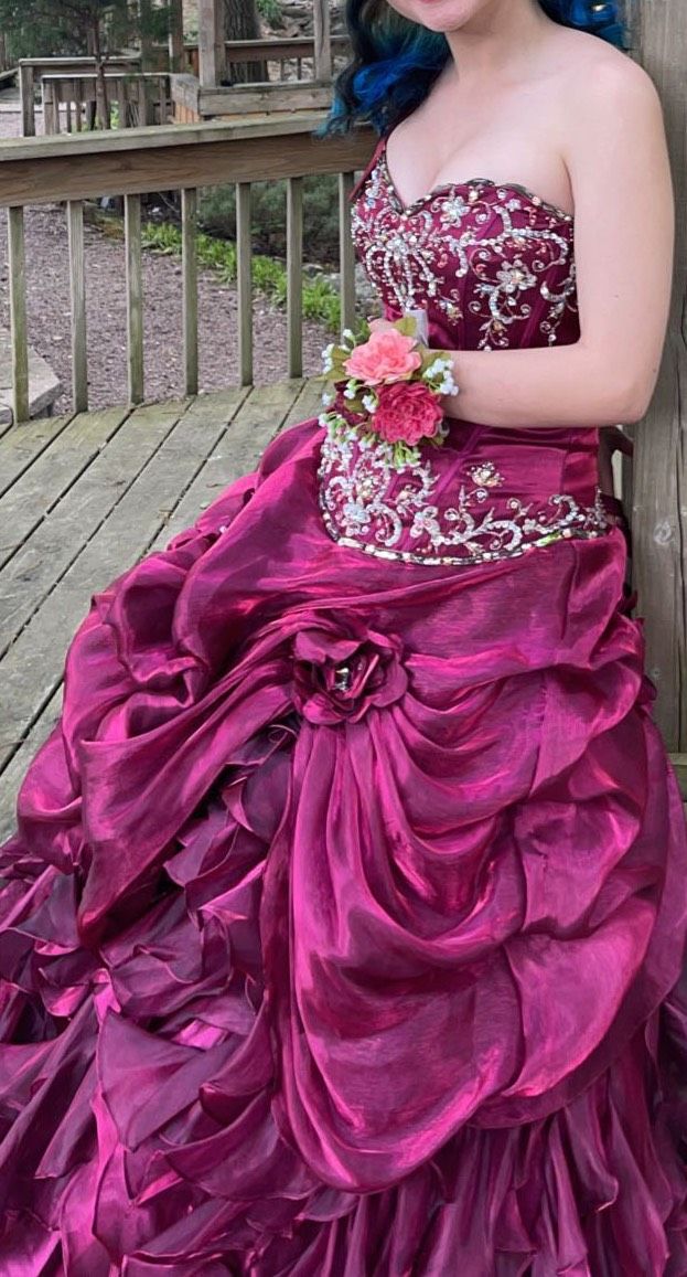 Size S Prom Multicolor Ball Gown on Queenly