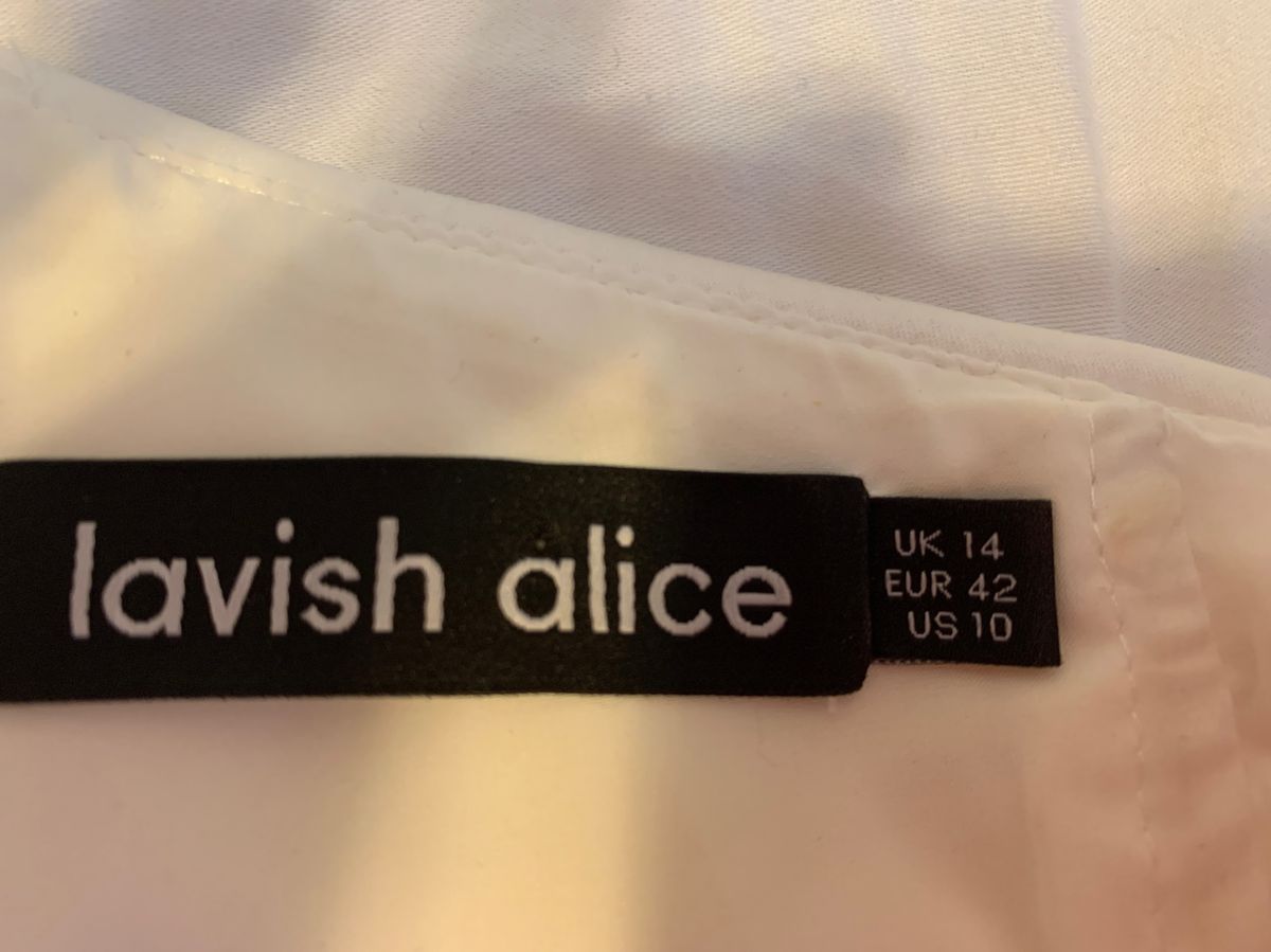 Lavish Alice Size 10 Nightclub White Cocktail Dress on Queenly