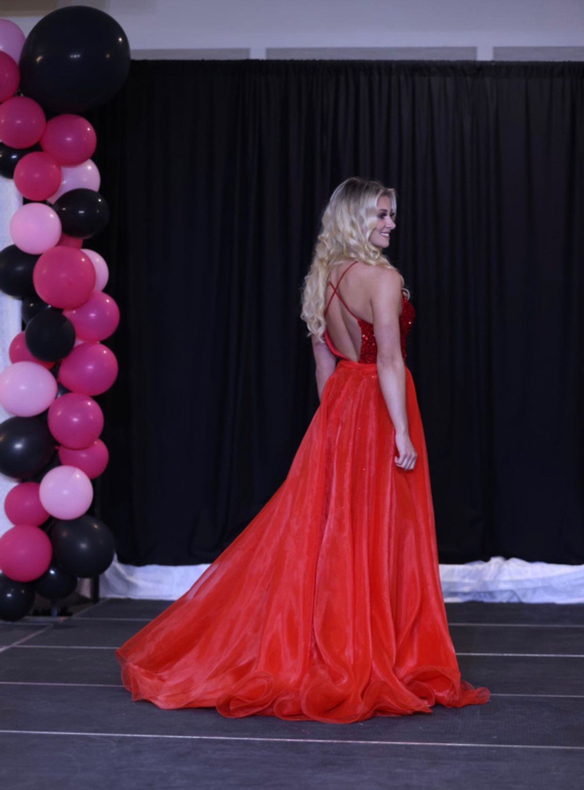 Tiffany Designs Size 2 Pageant Red Mermaid Dress on Queenly