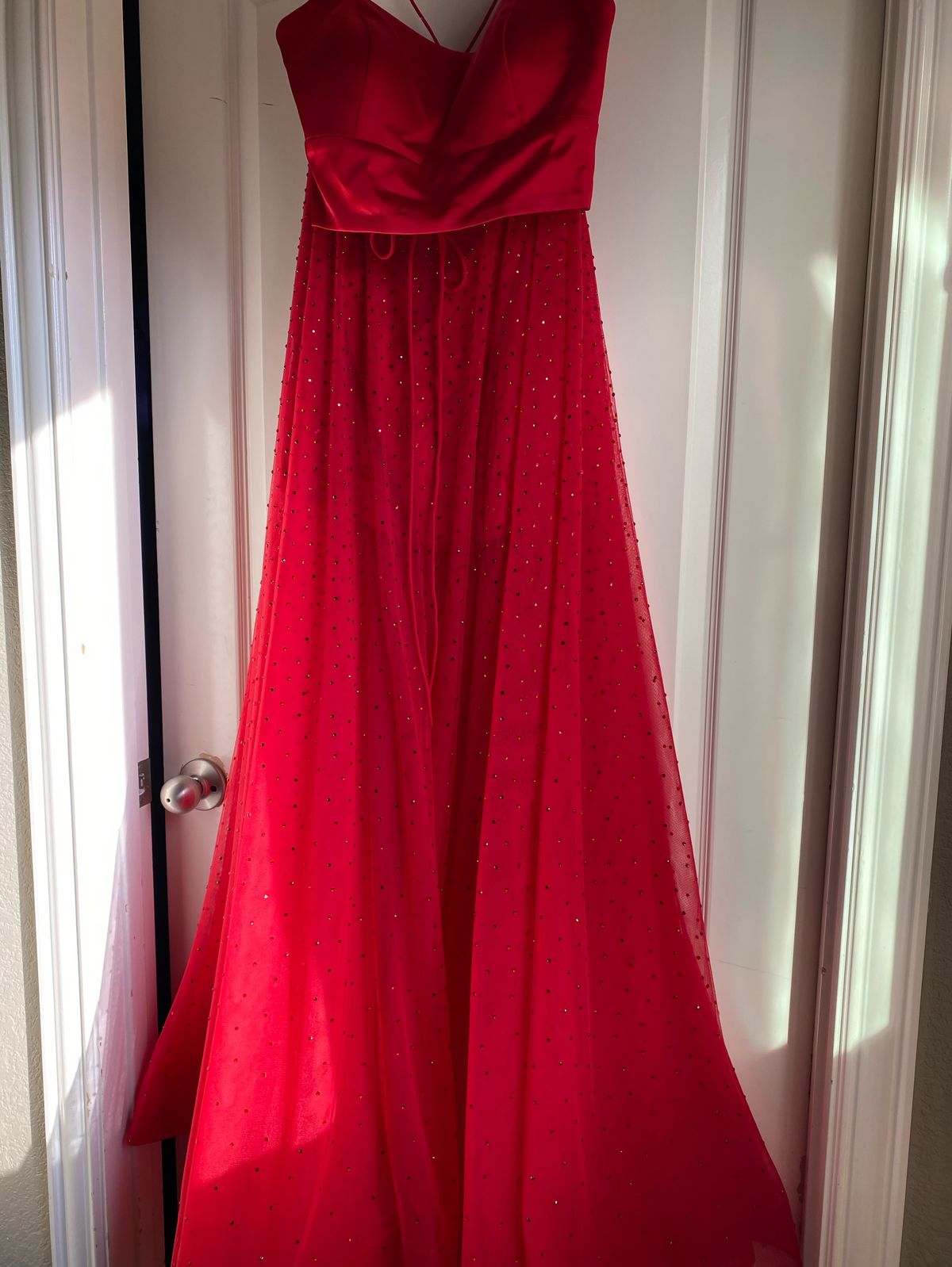 Sherri Hill Size 10 Prom Red Floor Length Maxi on Queenly
