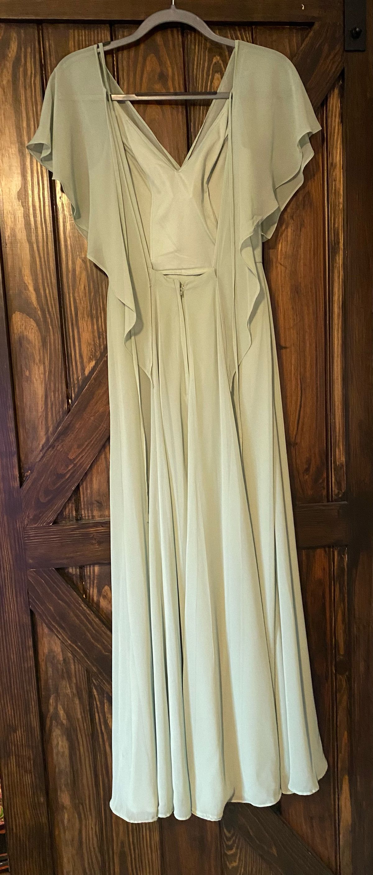 Kennedy Blue Size 4 Wedding Guest Green Floor Length Maxi on Queenly