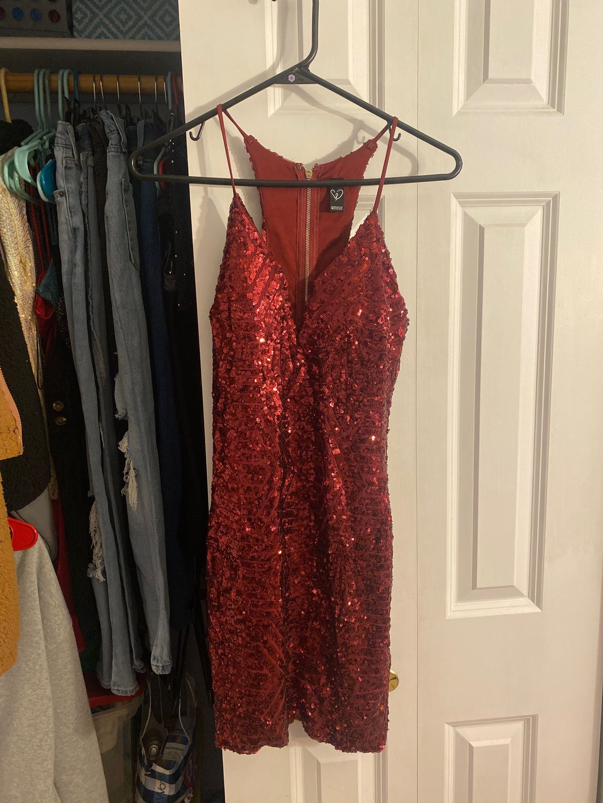 Windsor Size 4 Homecoming Red Cocktail Dress on Queenly