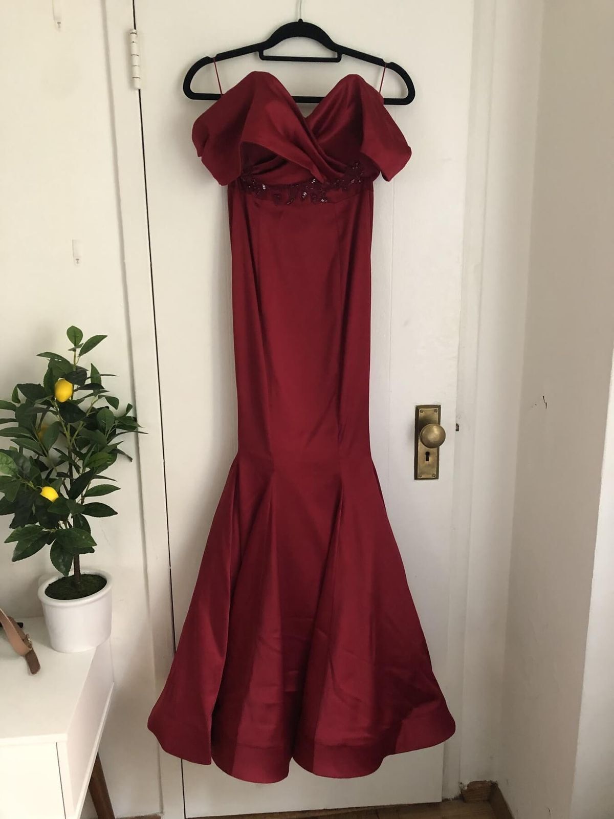 Lia Stublla Size 2 Pageant Red Mermaid Dress on Queenly