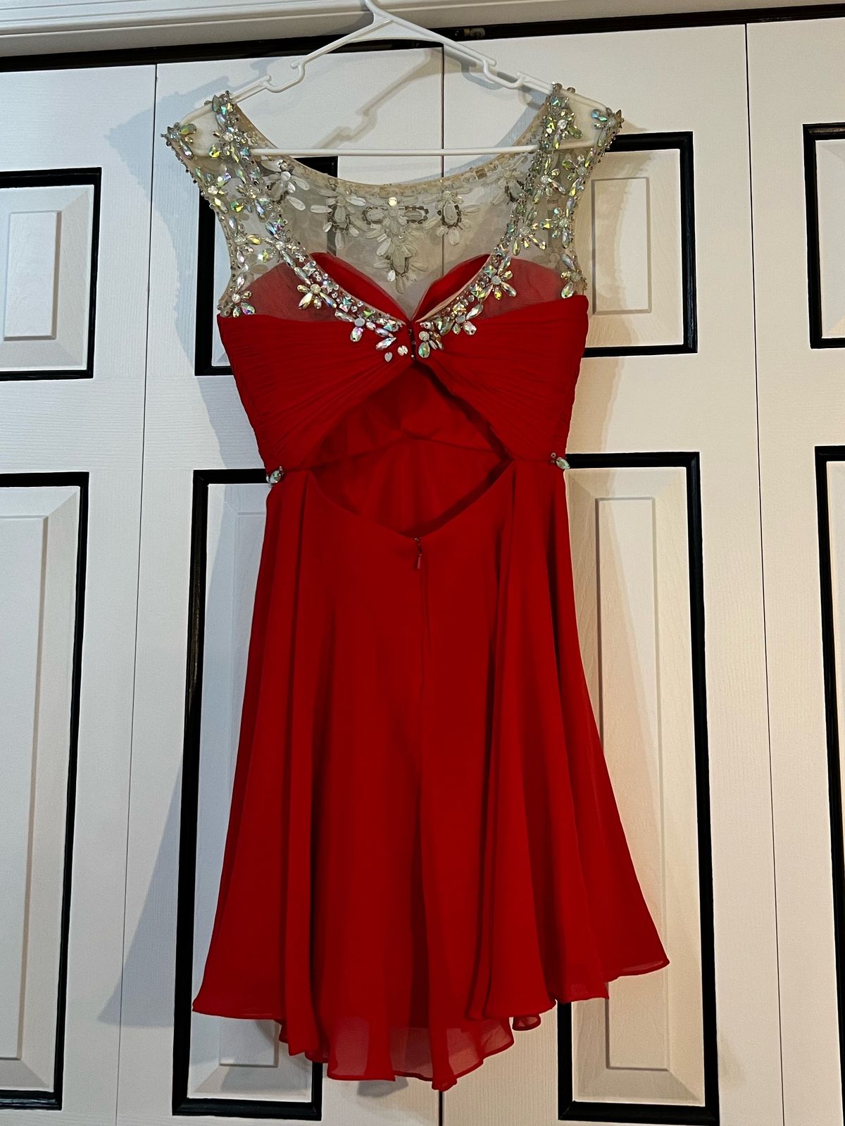 Rachel Allan Size 2 Prom Red A-line Dress on Queenly