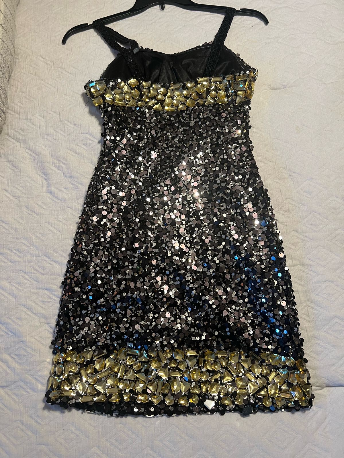 Colors Size 8 Prom Strapless Black Cocktail Dress on Queenly