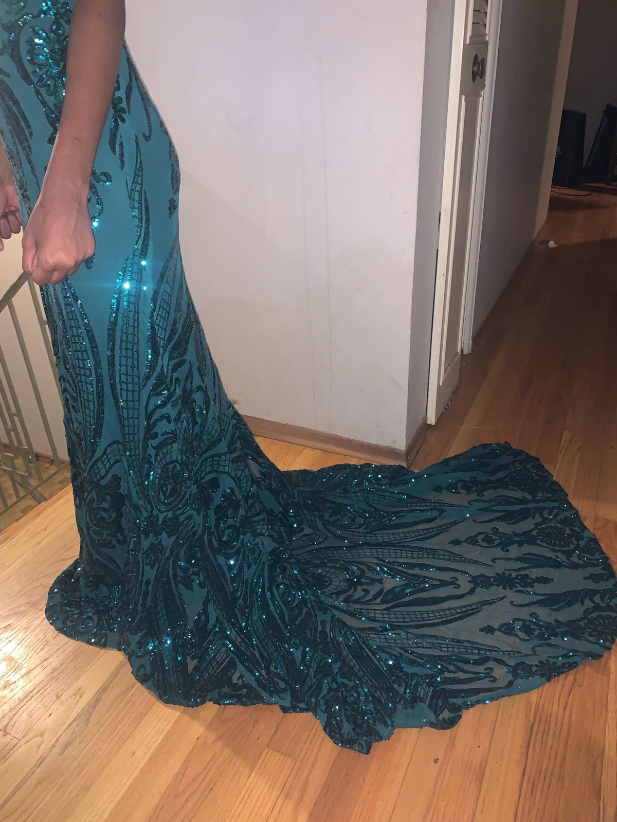 Size M Prom Multicolor Mermaid Dress on Queenly