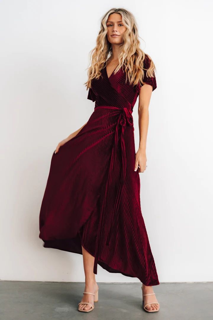Baltic Board  Size 10 Velvet Red Side Slit Dress on Queenly