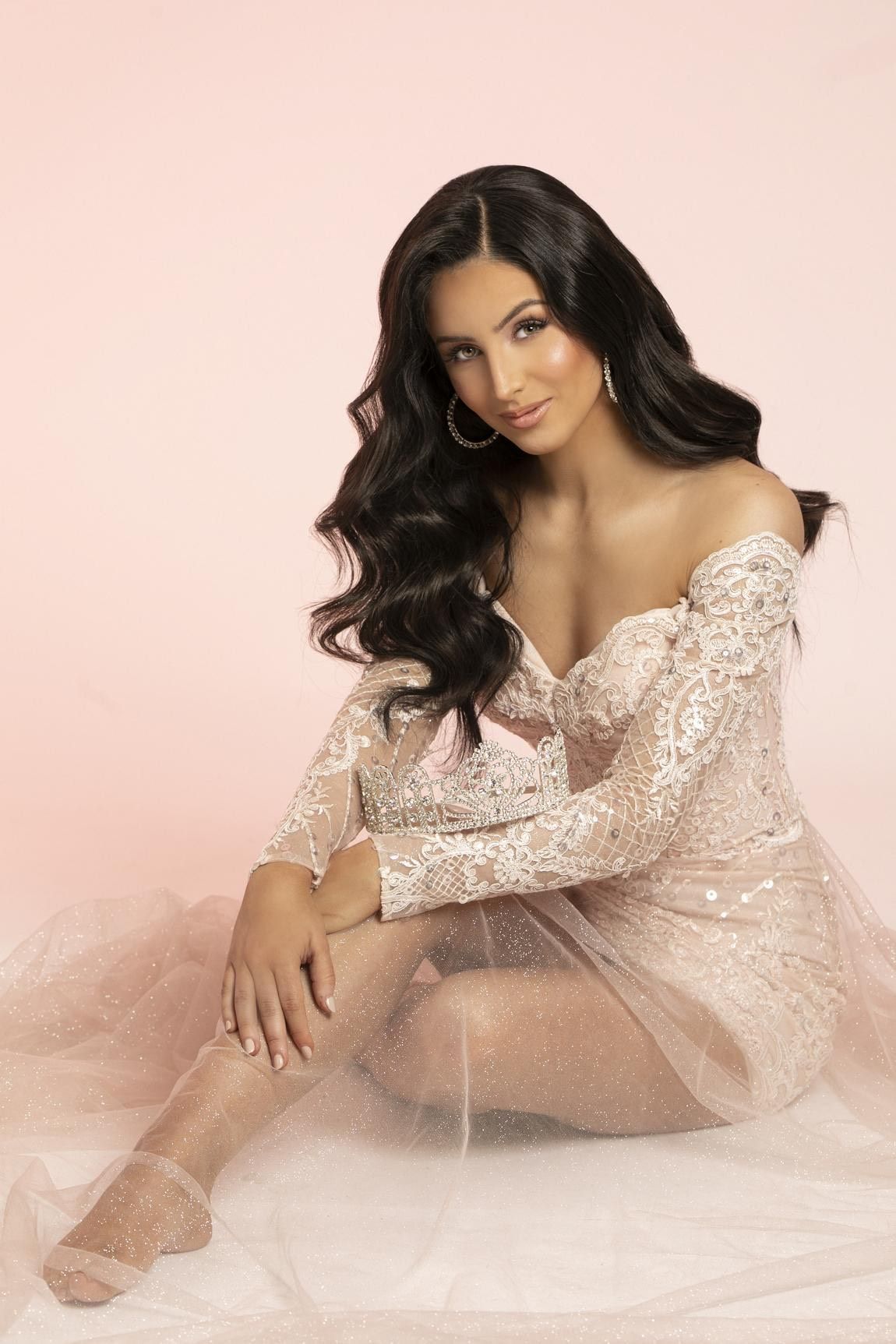 Tarik Ediz Size 0 Prom Long Sleeve Lace Light Pink Cocktail Dress on Queenly