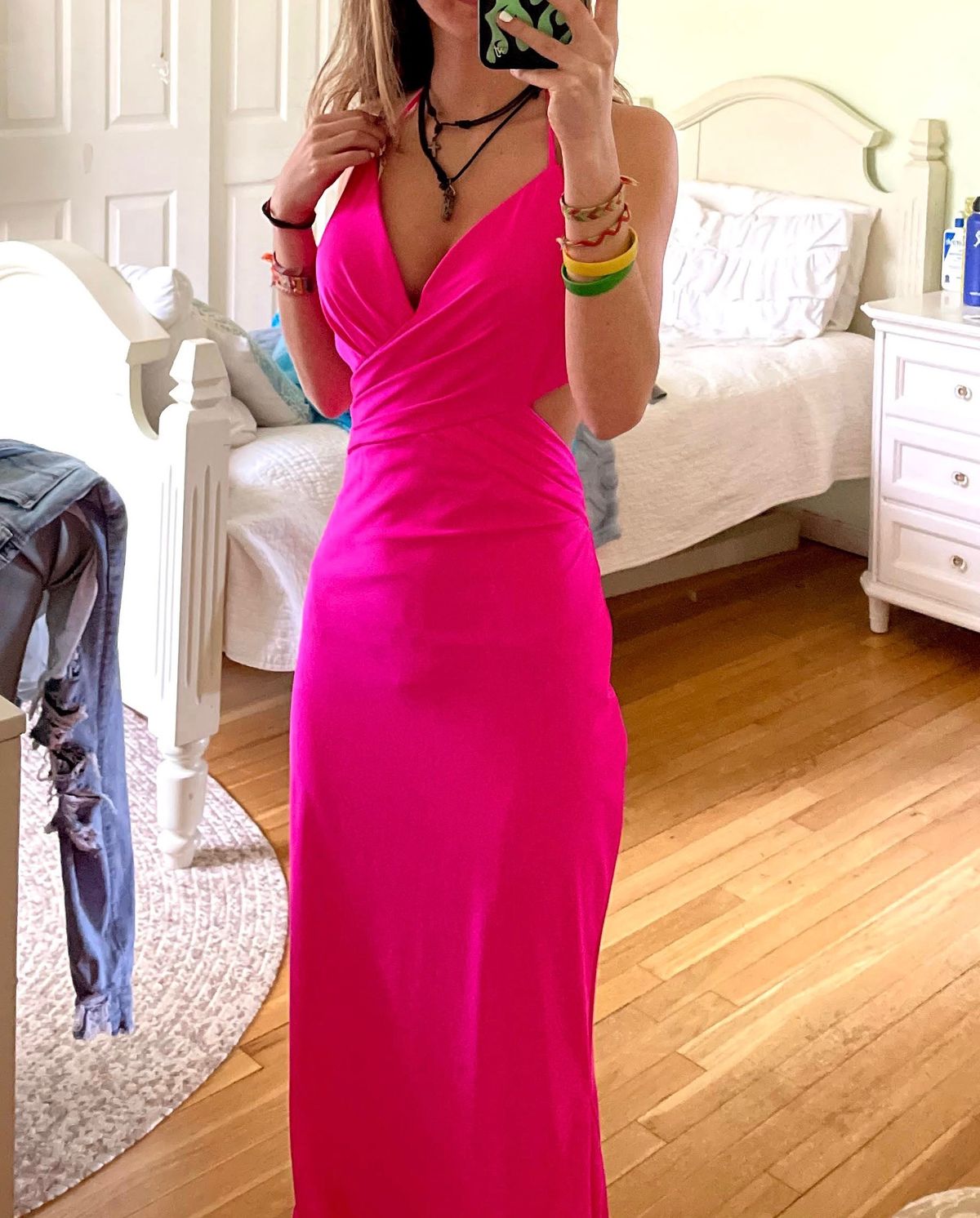 Faviana Size 6 Prom Hot Pink Mermaid Dress on Queenly