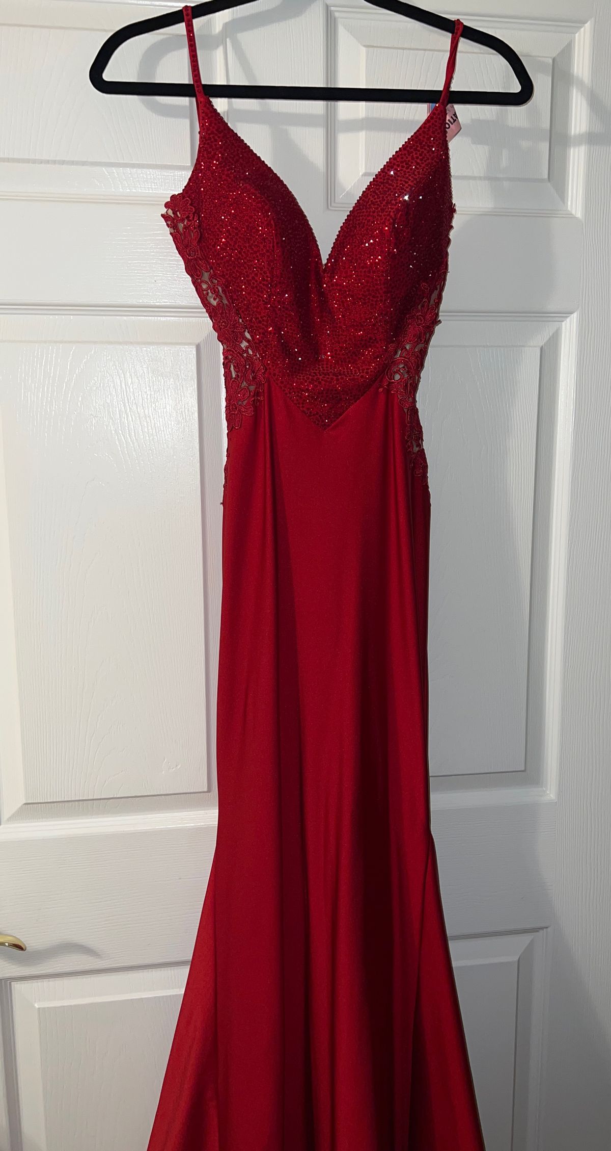 Portia and Scarlett Size 0 Prom Red Mermaid Dress on Queenly