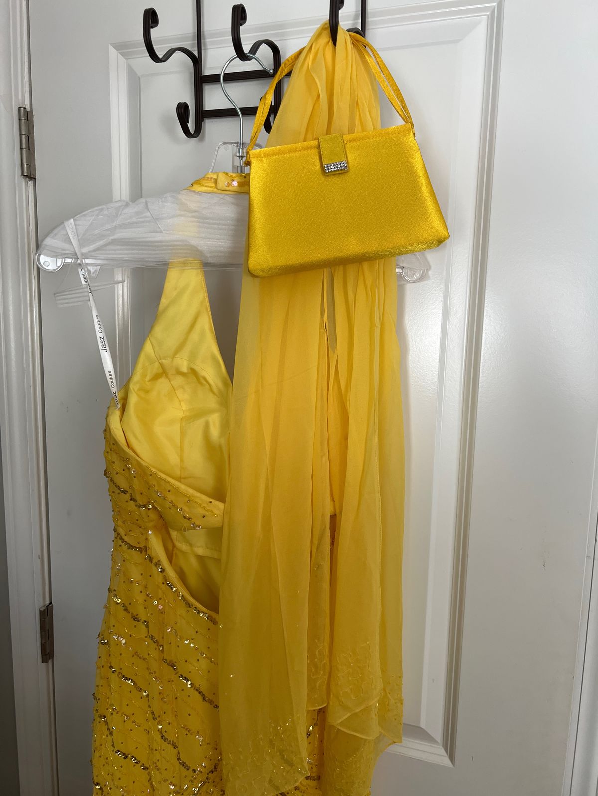 Jasz Couture Size 6 Prom Yellow Mermaid Dress on Queenly