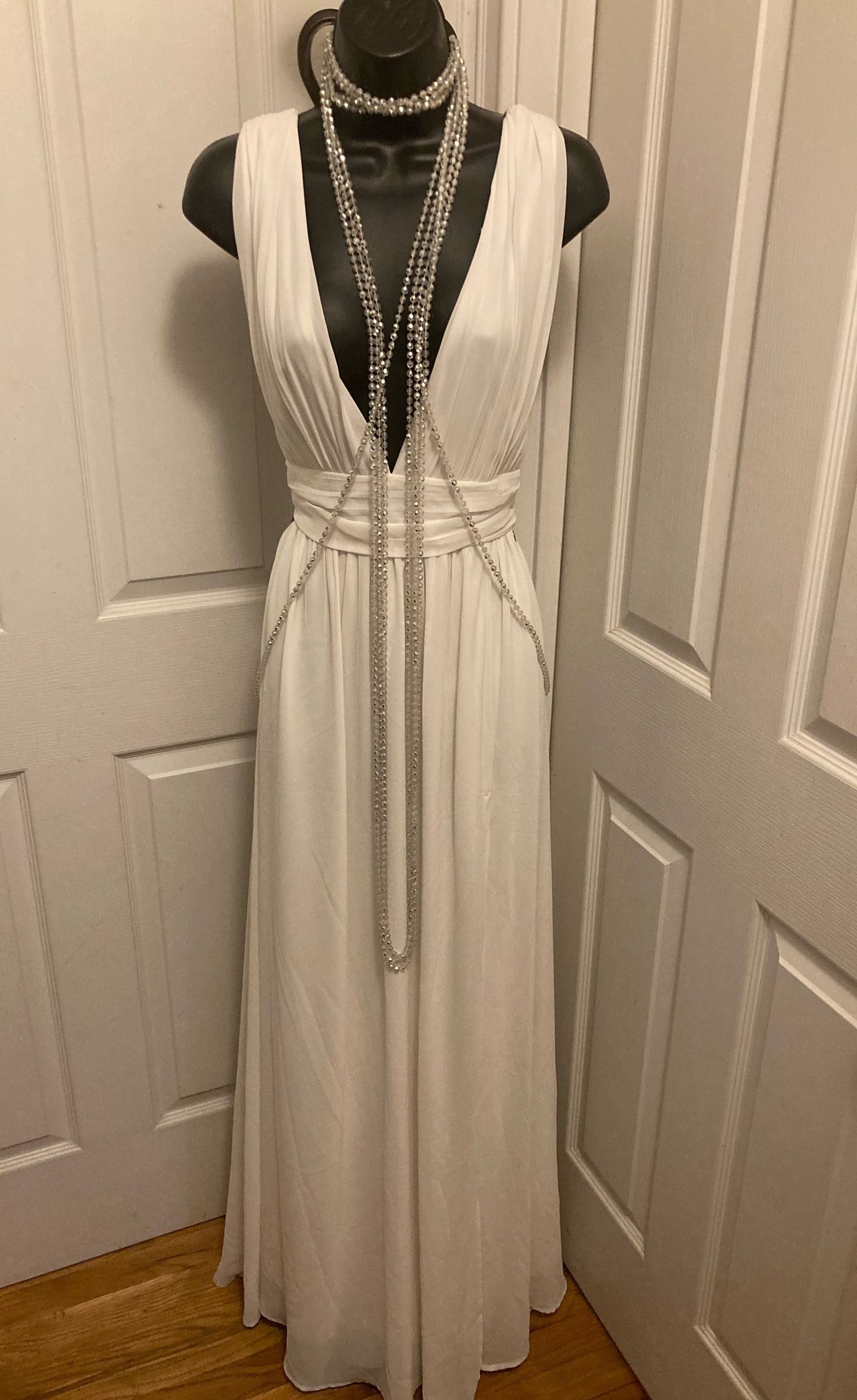 Lulus Size L Wedding White Floor Length Maxi on Queenly