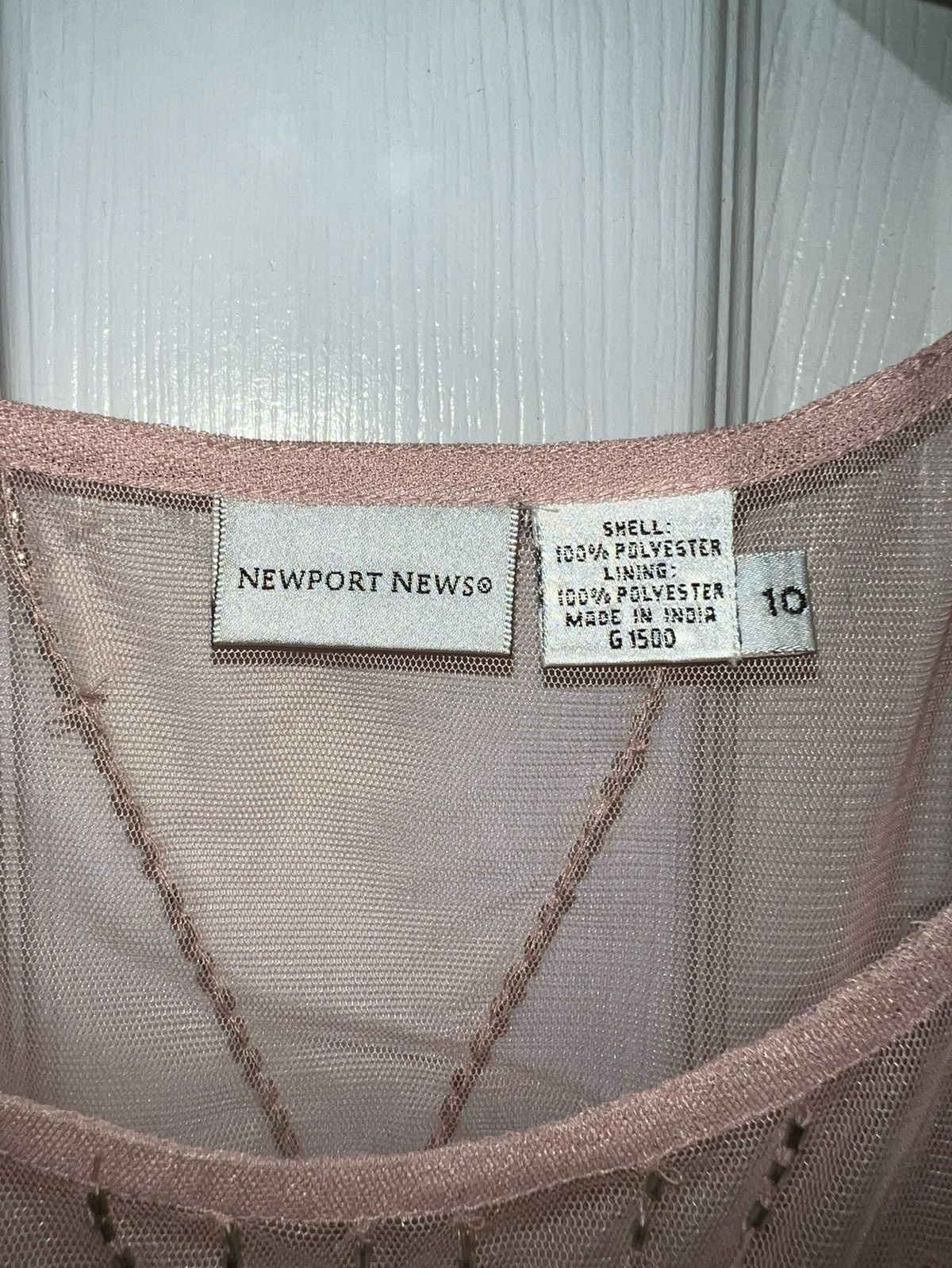 Newport News Size 10 Wedding Guest Pink Floor Length Maxi on Queenly